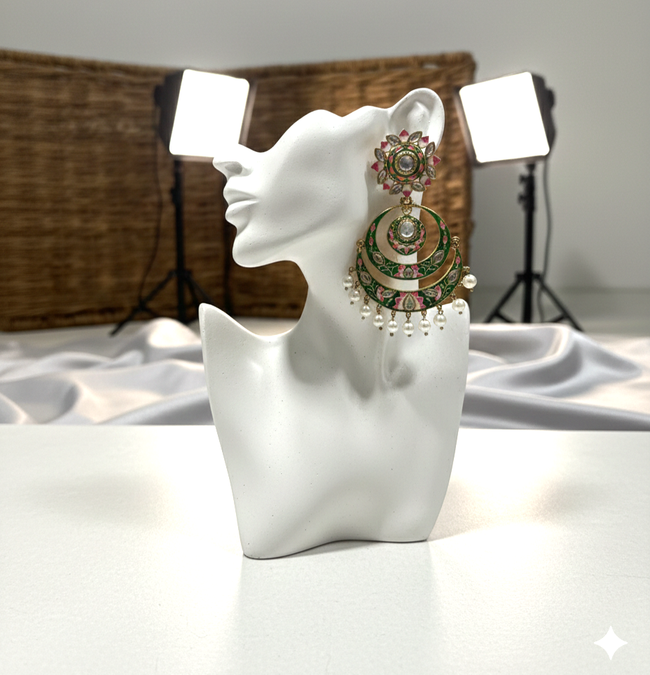 Hareem Meenakari Chandbalis
