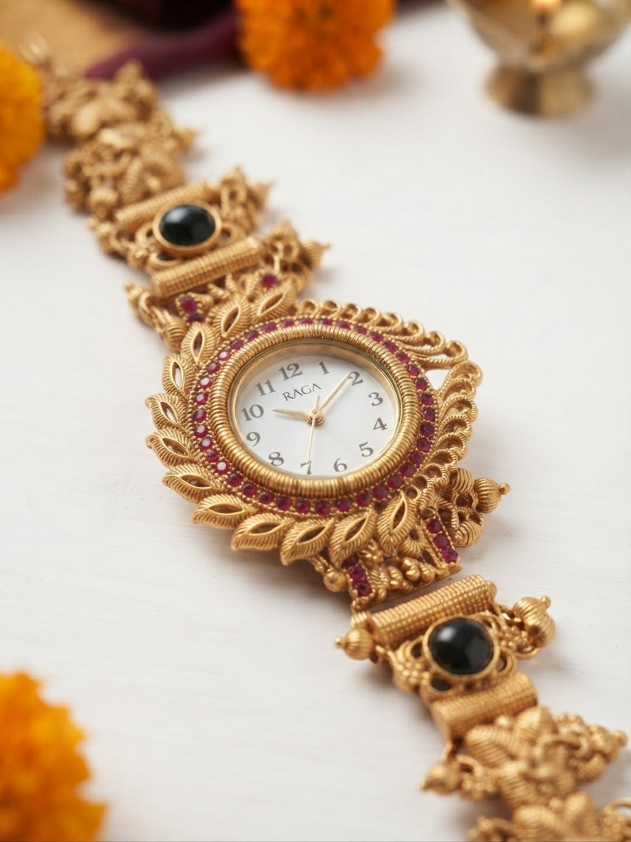 Heritage Watch for Women| Bracelet rakhis for Bhabhi| Heritage Collection- Design 2