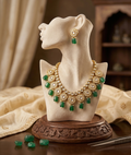 Afshaa kundan long necklace set
