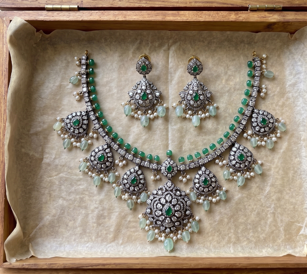 Sana American Diamond necklace set
