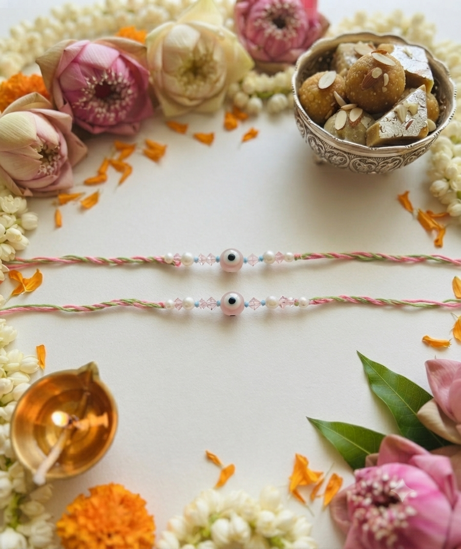 Pack of 2 evil eye rakhis for brother| Rakhis for bhai| Rakhi Combo