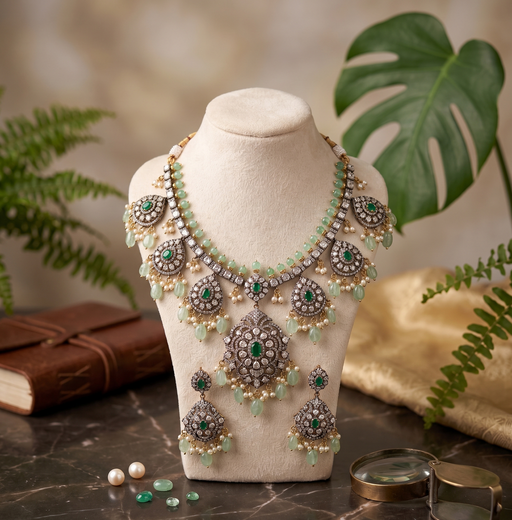 Sana American Diamond necklace set