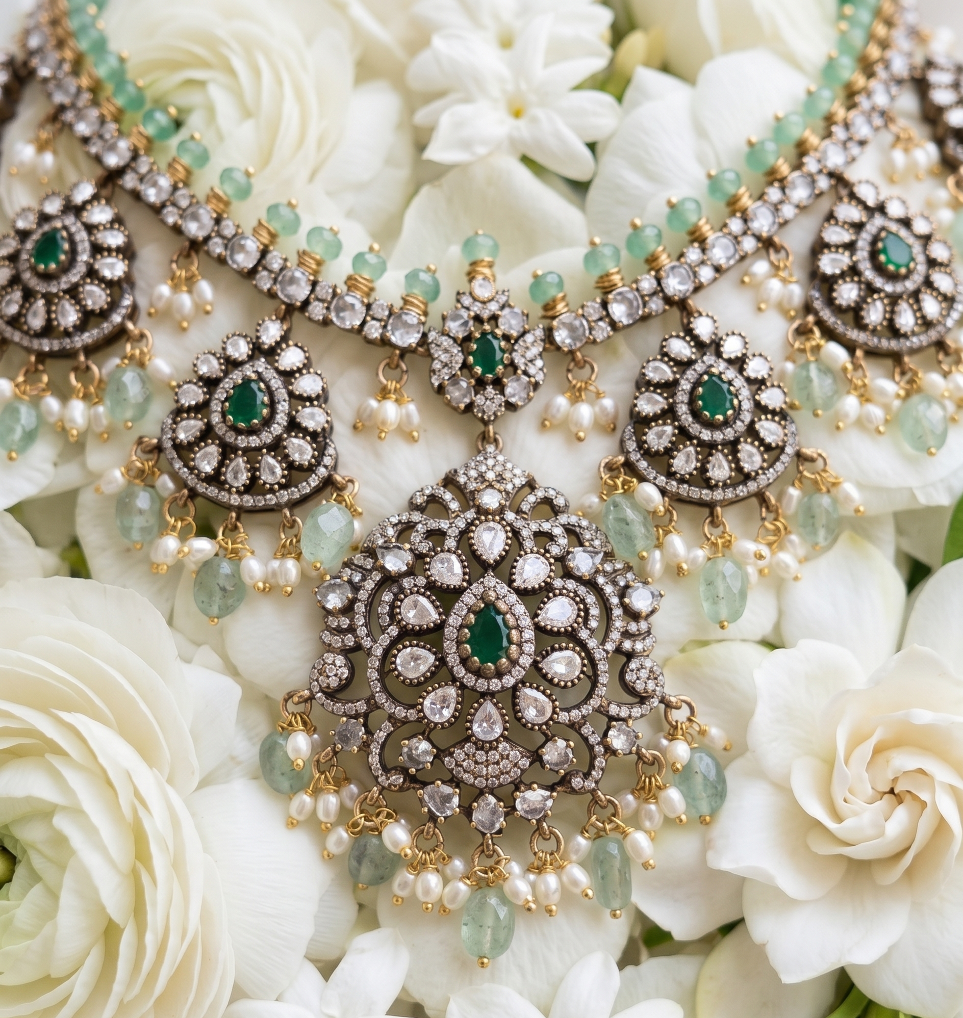 Sana American Diamond necklace set