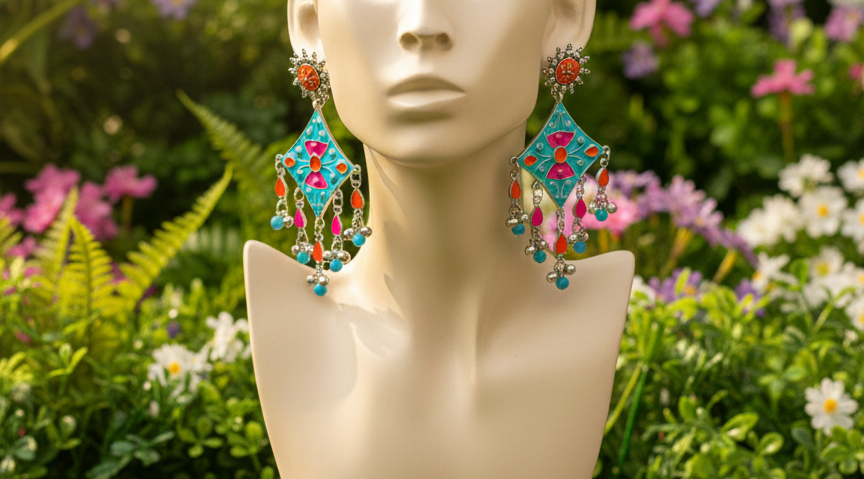 Amrapali chandbali earrings for women