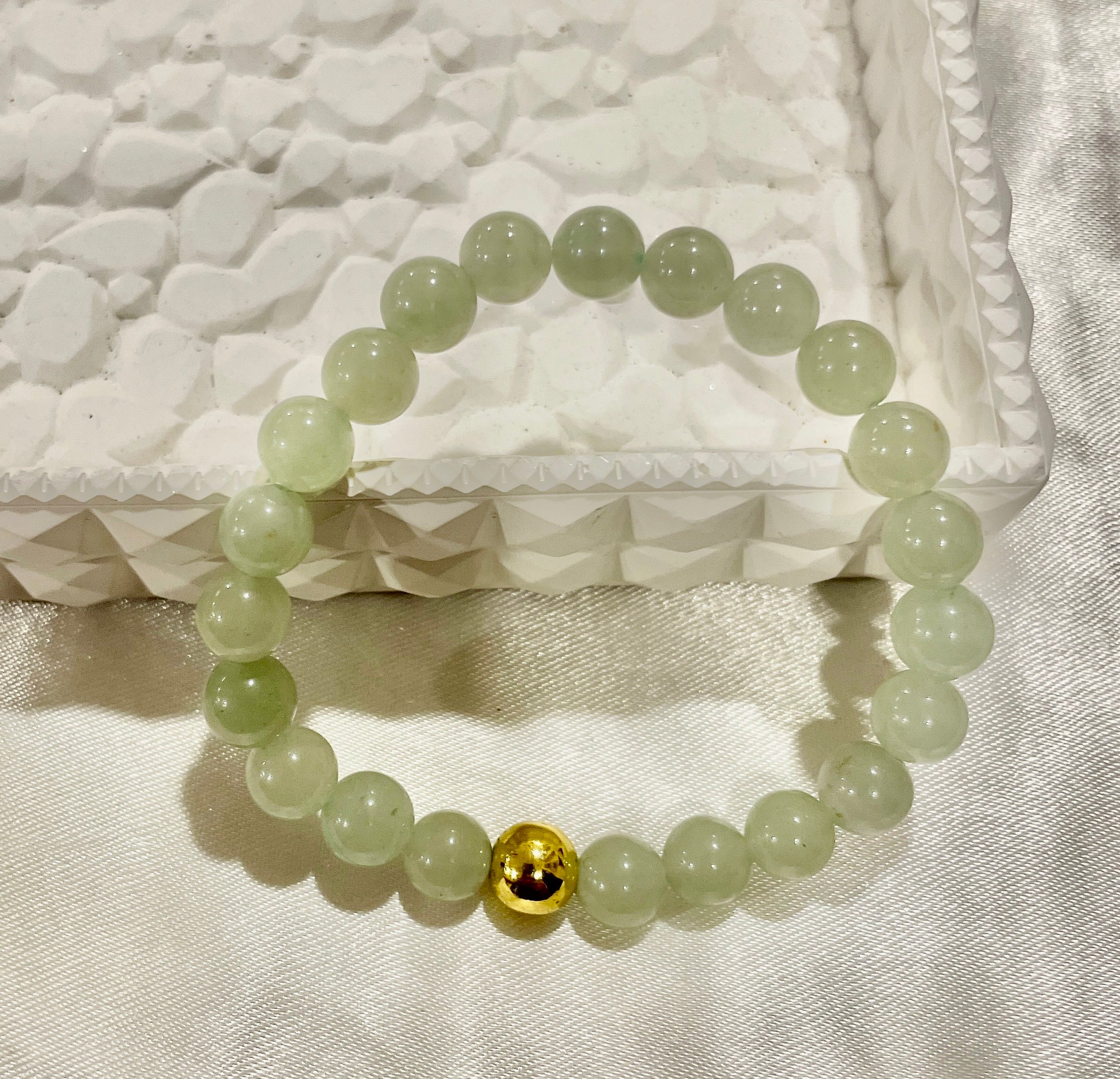 Green Aventurine crystal bracelet - The lucky crystal