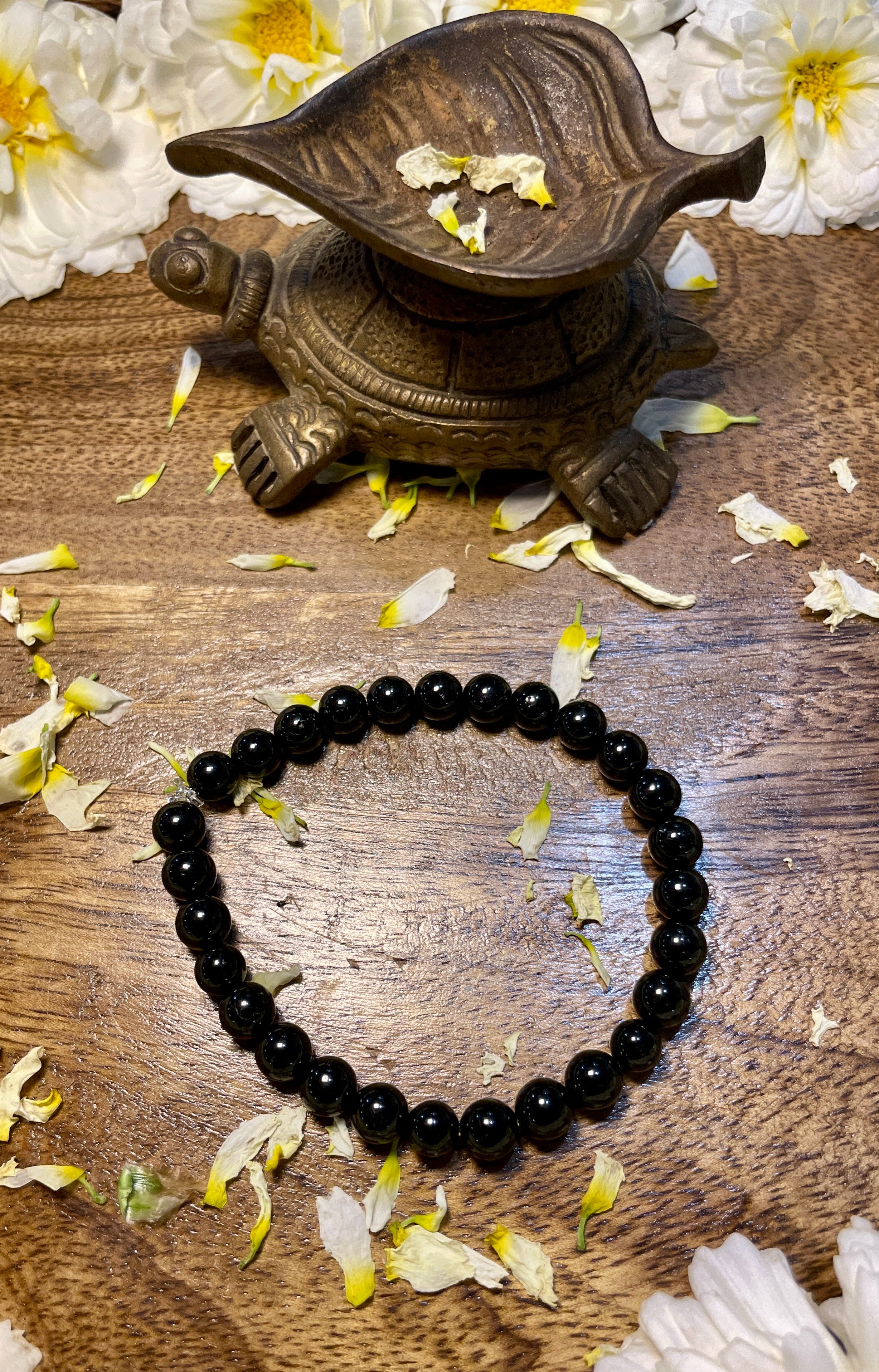 Black tourmaline crystal bracelet- the protector