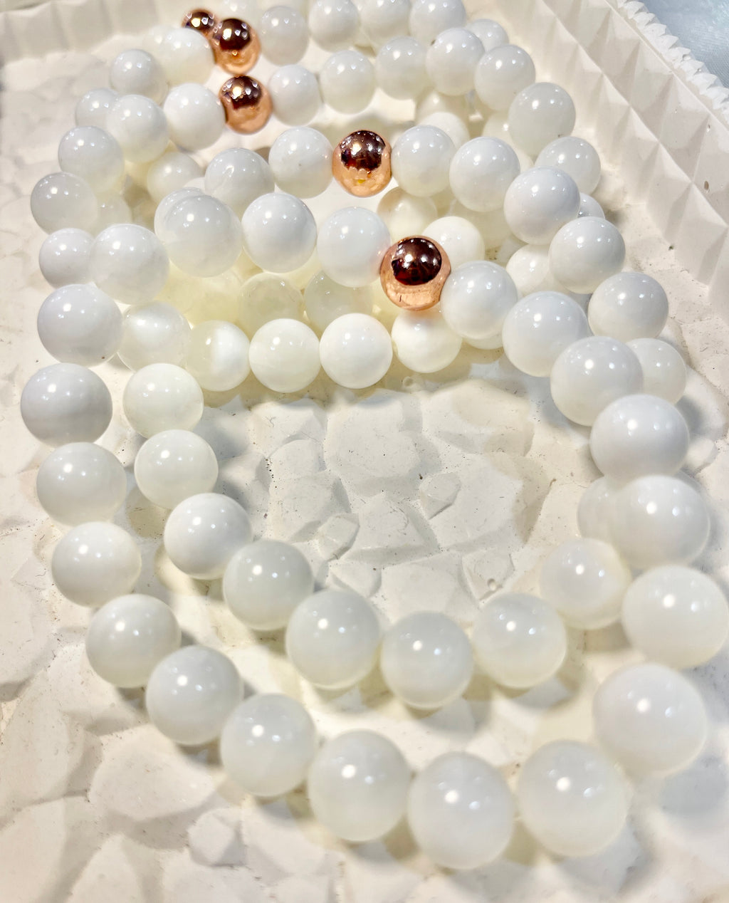 Mother of Pearl crystal bracelet