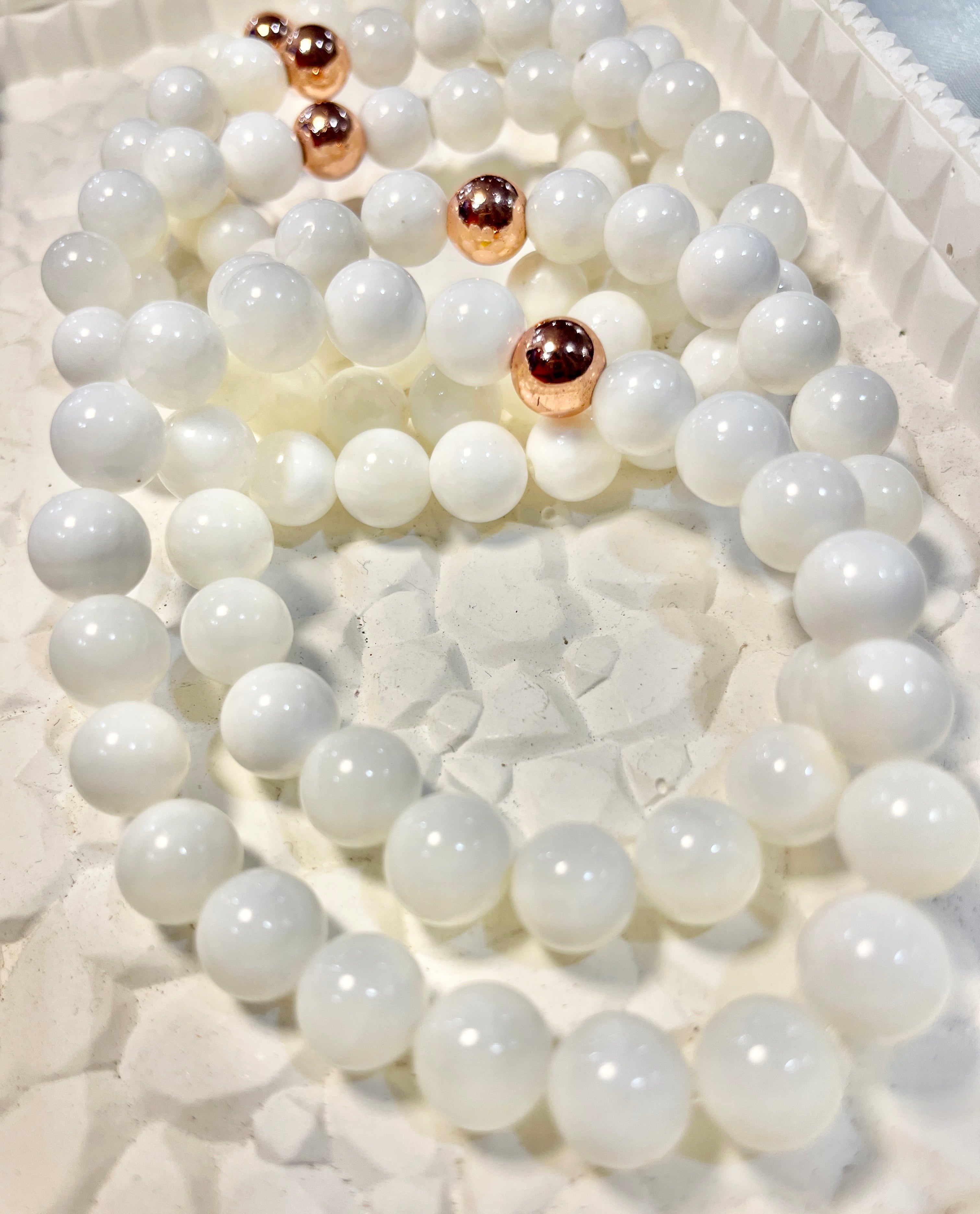 Mother of Pearl crystal bracelet