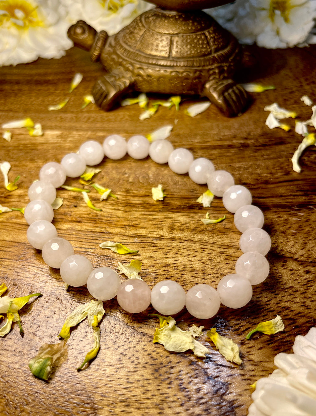 Rose Quartz crystal bracelet - the love crystal