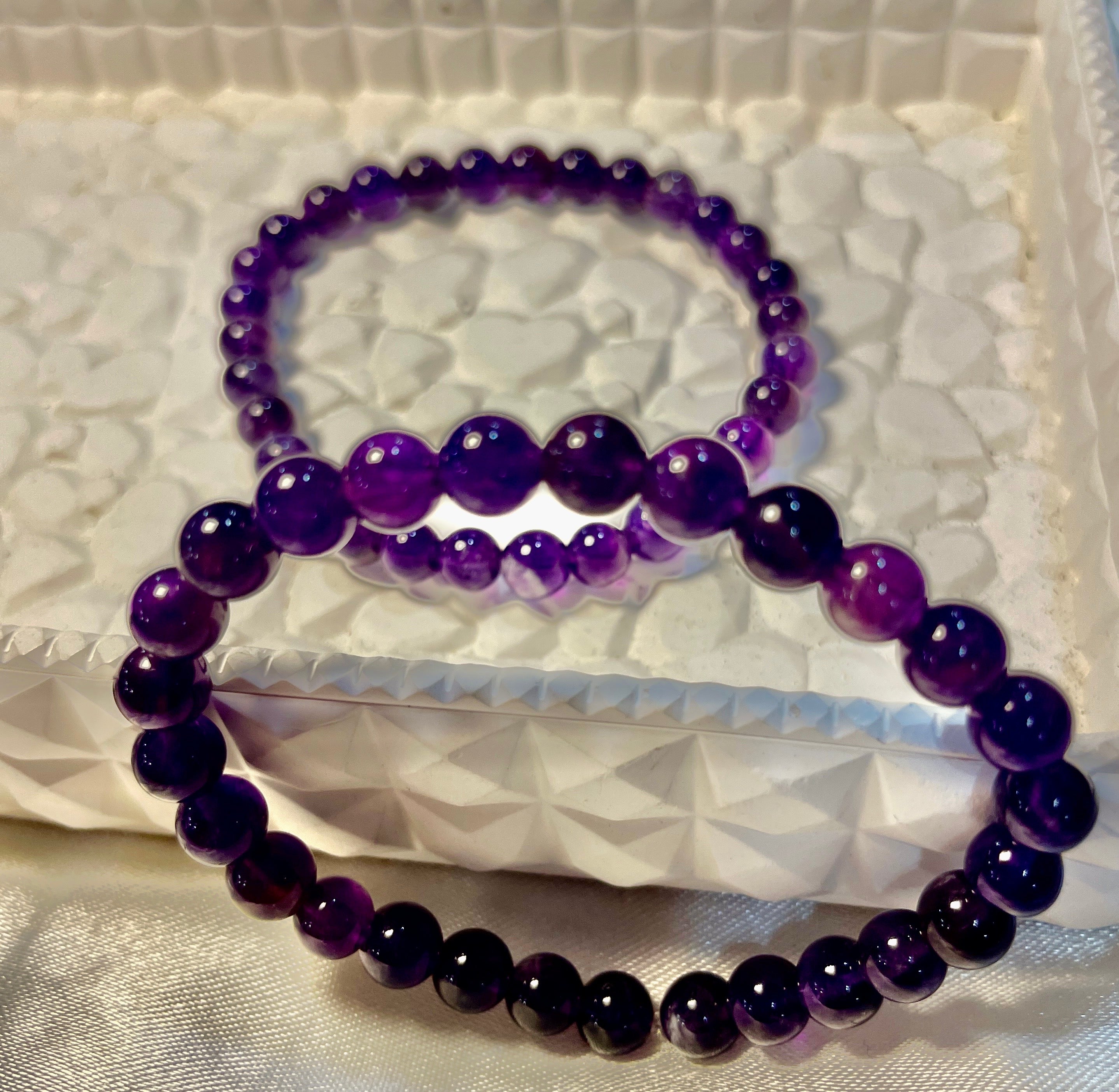 Amethyst crystal bracelet
