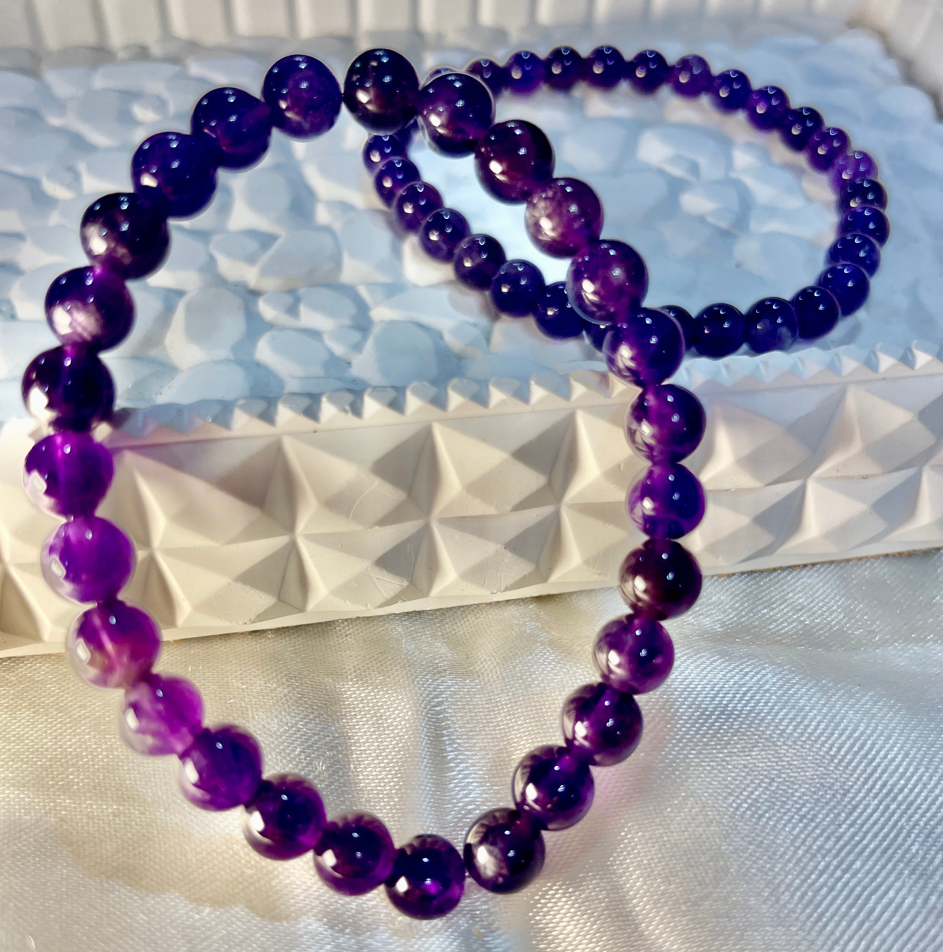 Amethyst crystal bracelet
