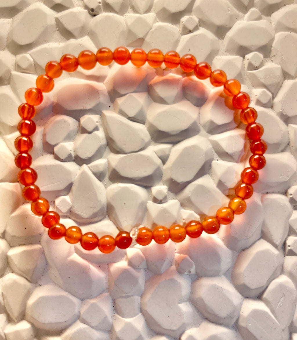 Carnelian crystal bracelet