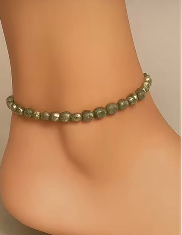 Pyrite anklet - 2mm