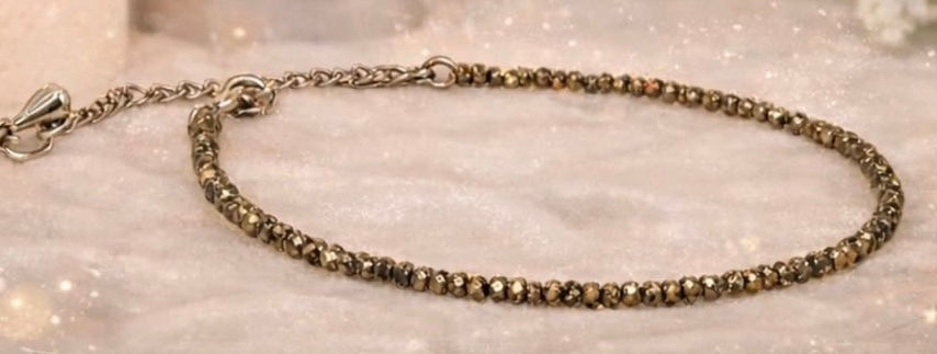 Pyrite anklet - 2mm