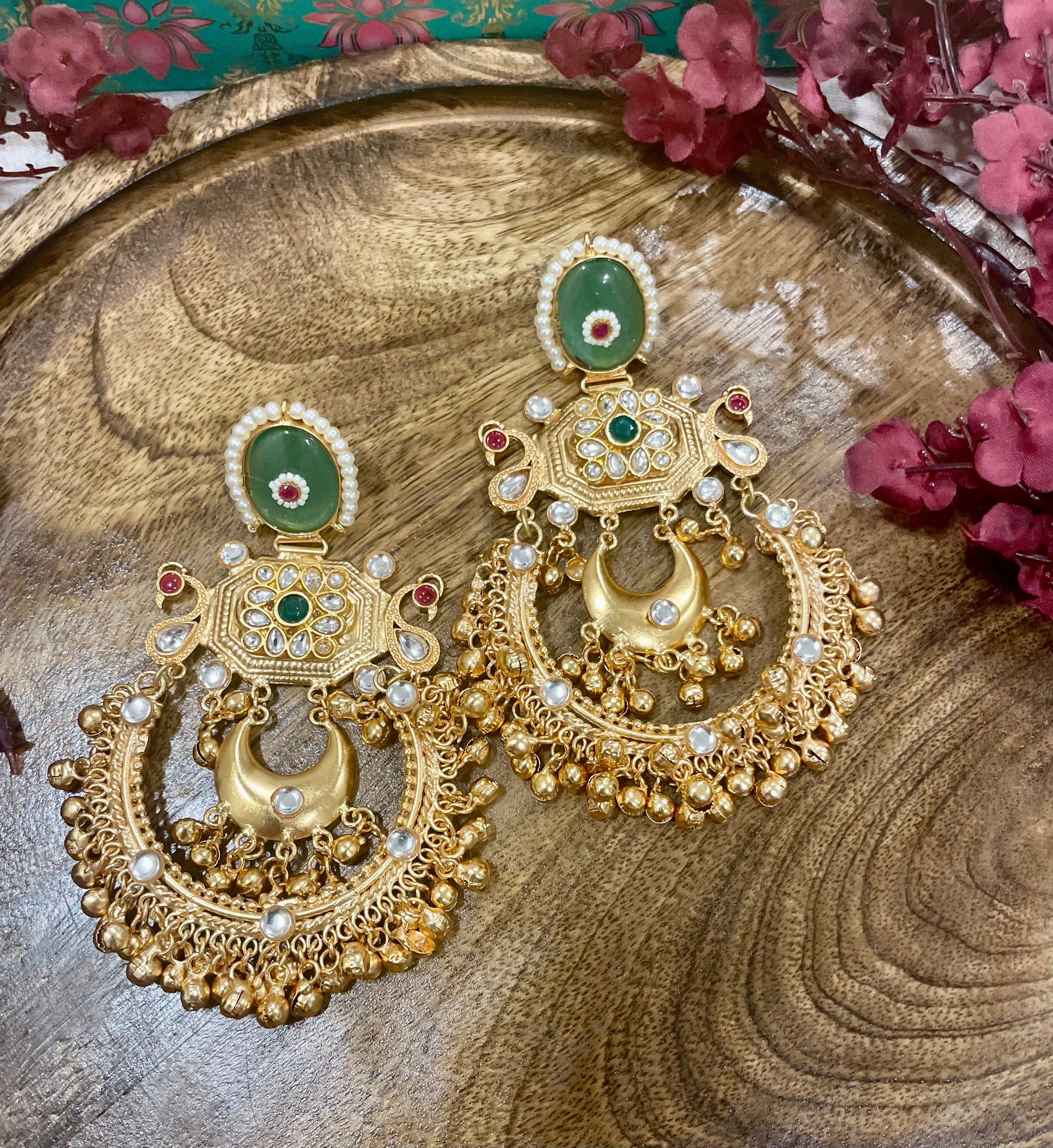 Madhubala Brass Chandbalis