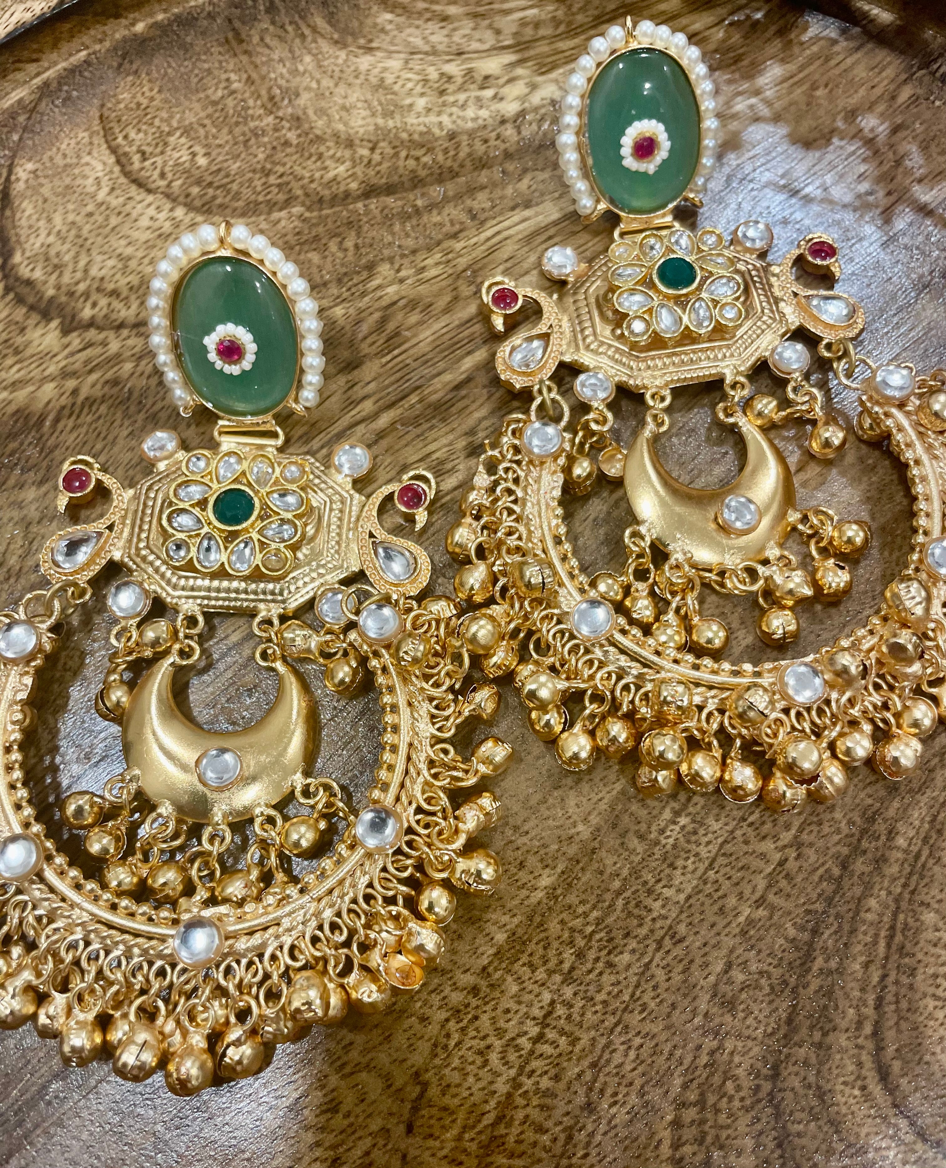 Madhubala Brass Chandbalis