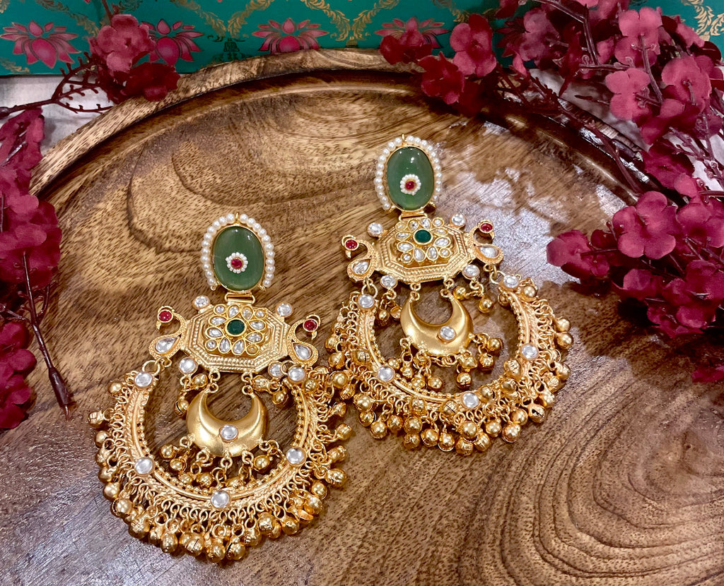 Madhubala Brass Chandbalis