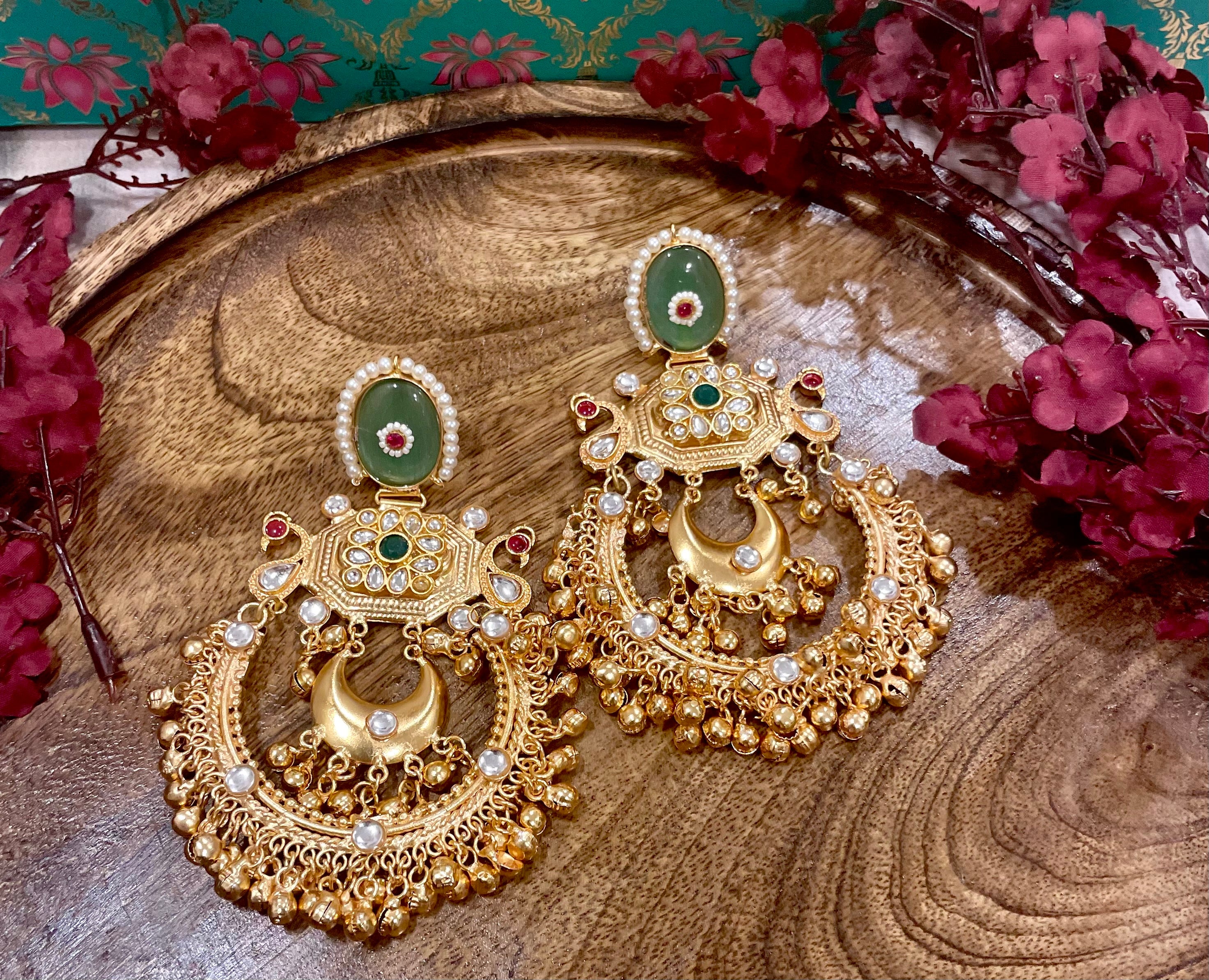 Madhubala Brass Chandbalis