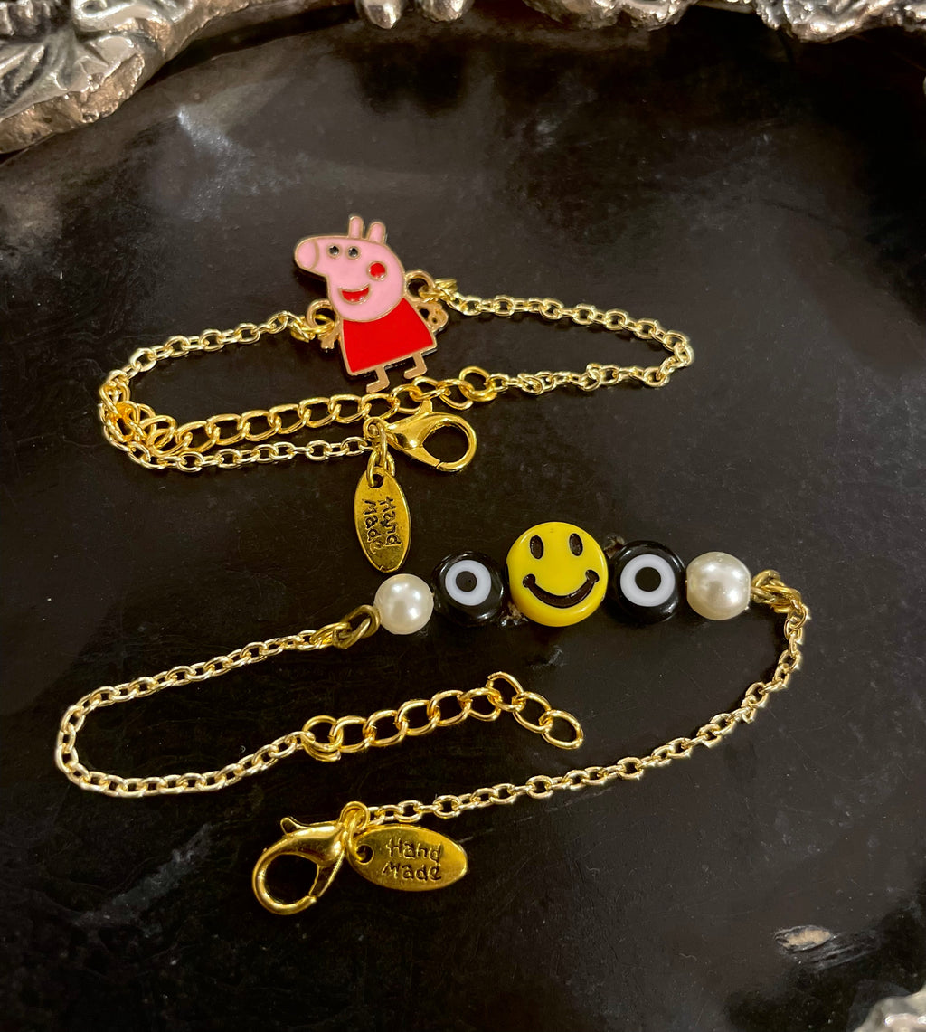 Kids rakhi- pack of 2- Peppa pig and Smileys rakhis for kids
