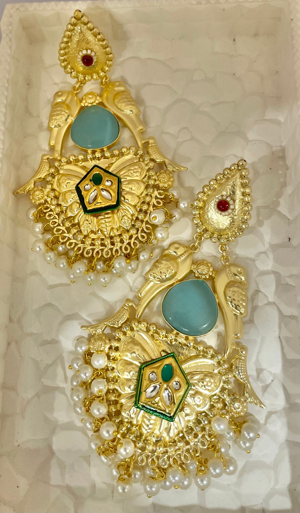 Bhagyashri brass jhumar earrings for women