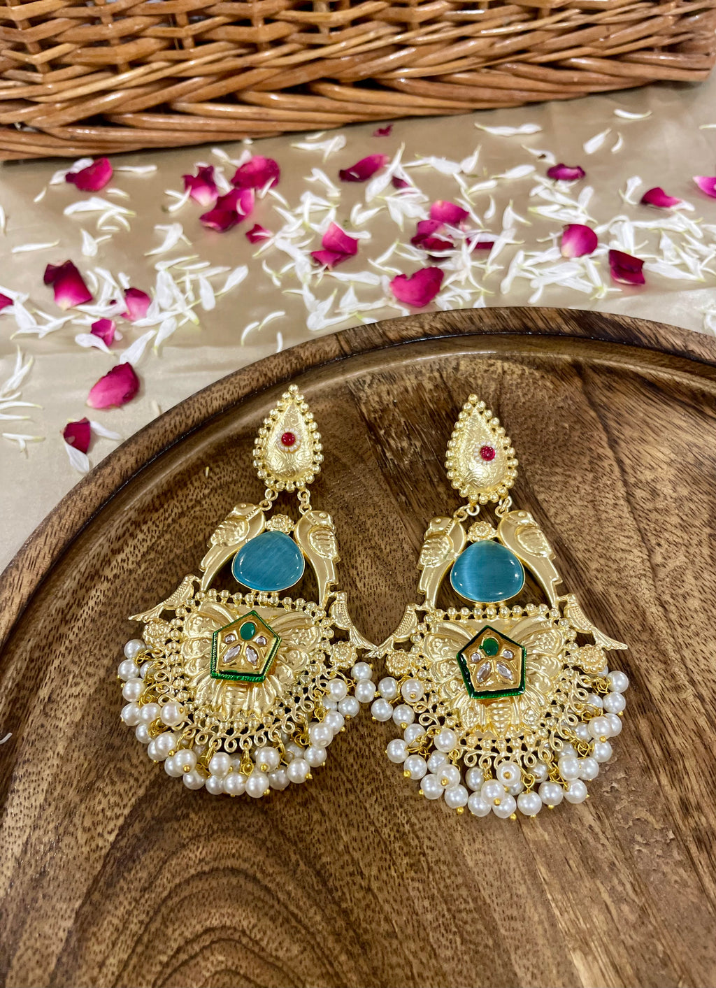 Bhagyashri brass jhumar earrings for women