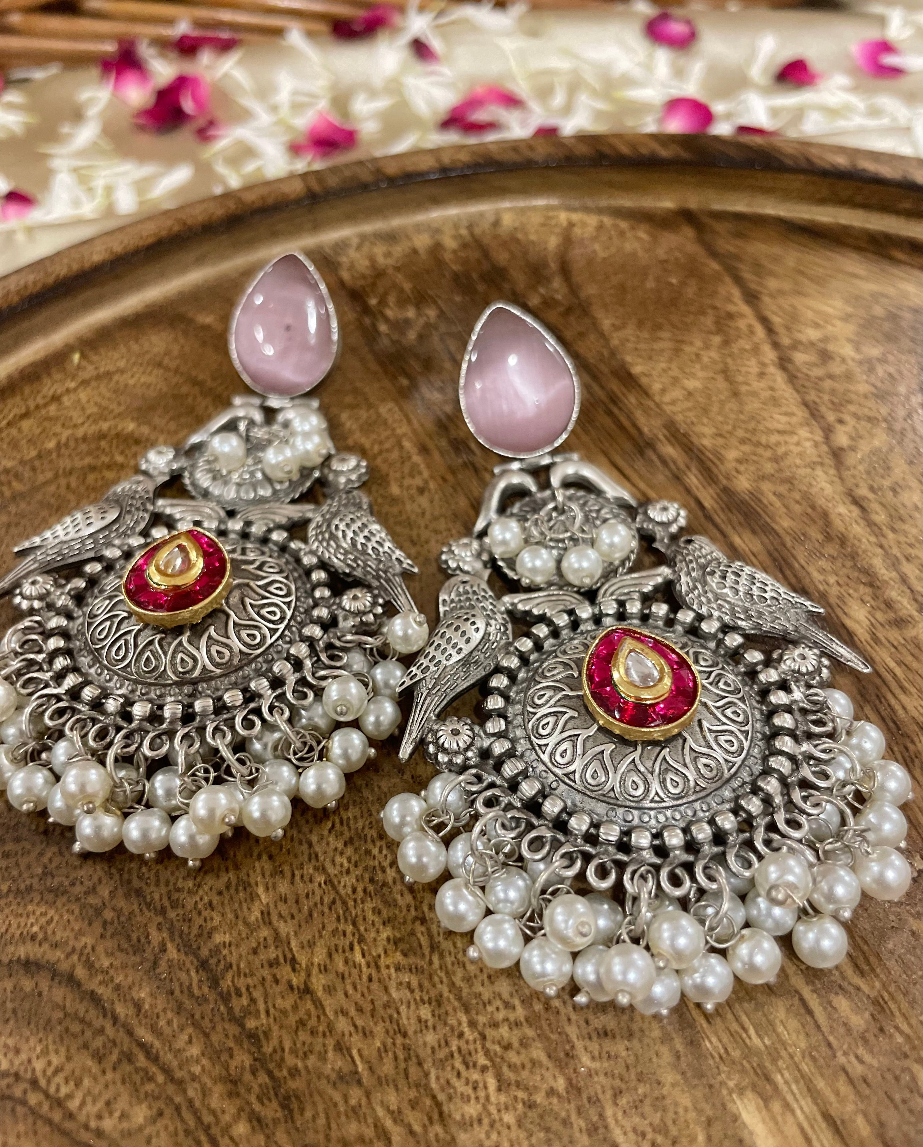 Pihu brass jhumkas