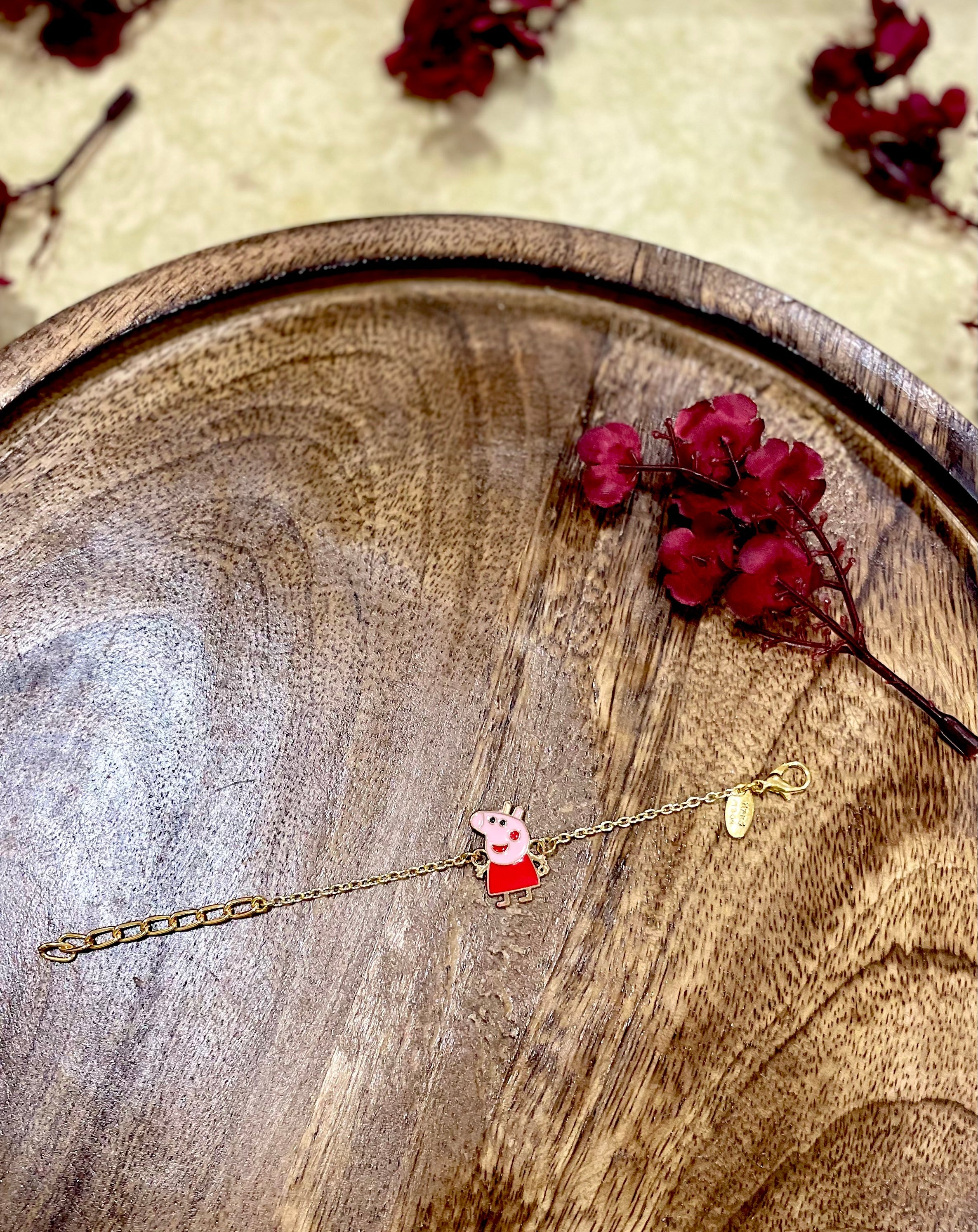 Peppa pig character rakhi for kids