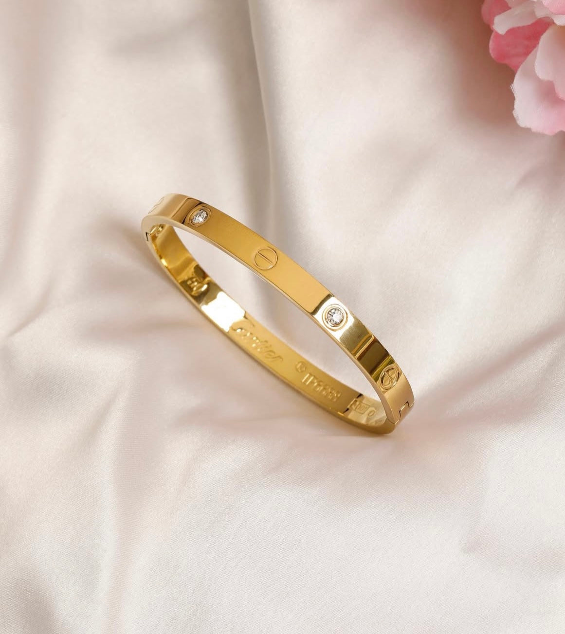 Anaya Anti tarnish golden bracelet for women and girls