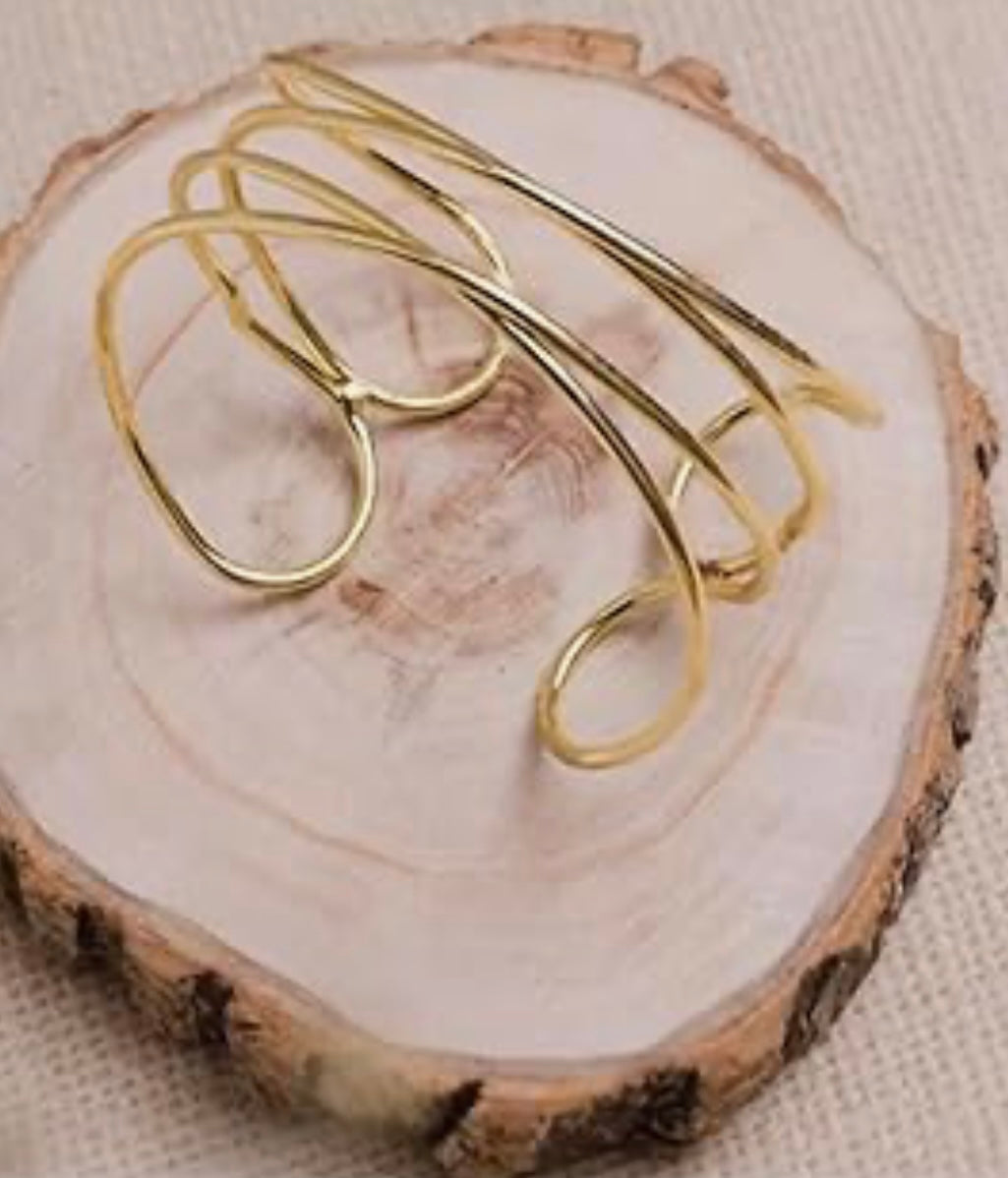 Meghna dual bangle style anti tarnish bracelet