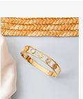 Samaira anti tarnish polki bracelet