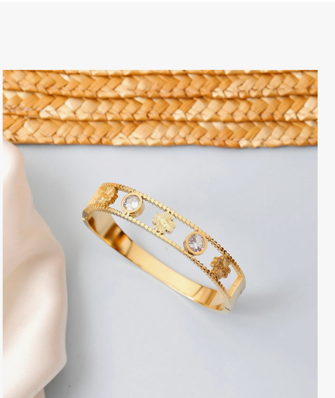 Samaira anti tarnish polki bracelet