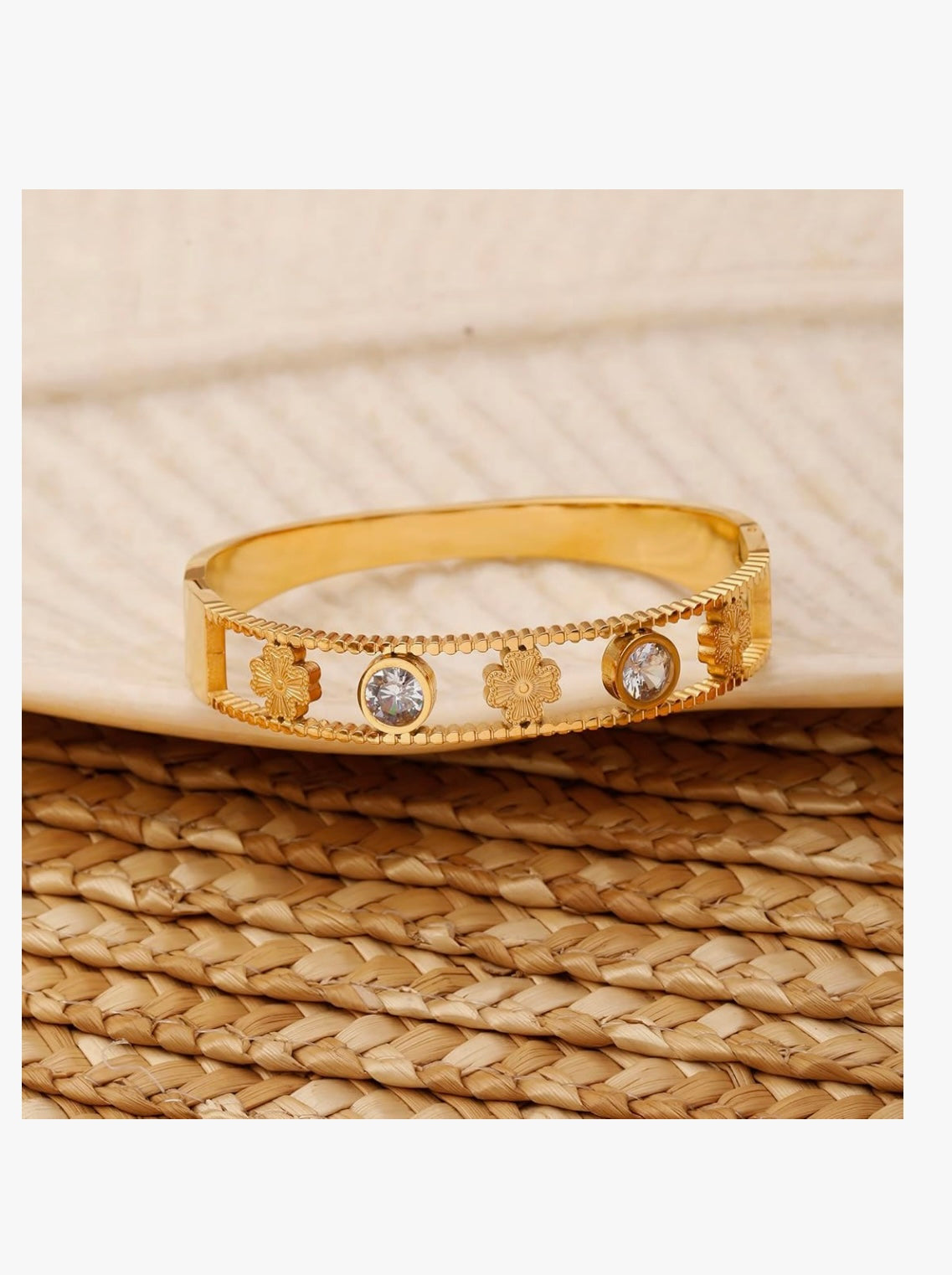 Samaira anti tarnish polki bracelet