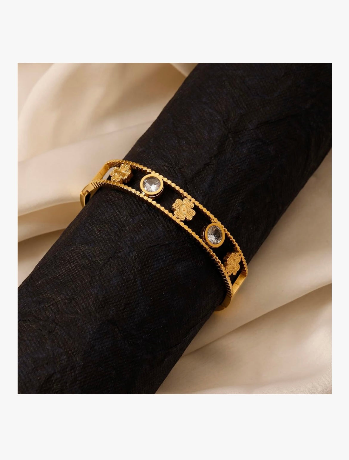 Samaira anti tarnish polki bracelet