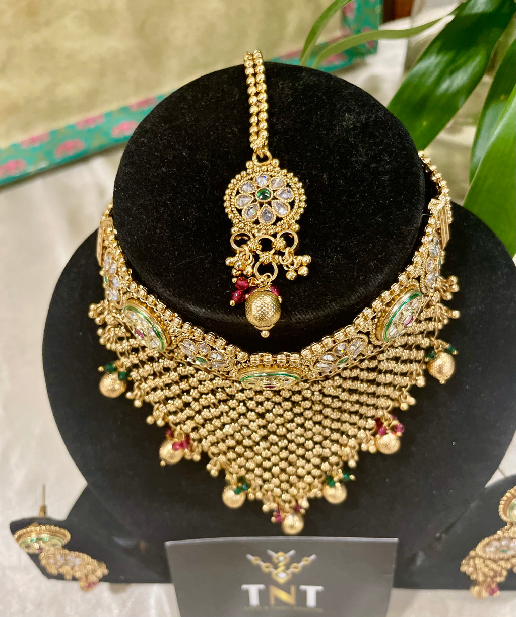 Maryam jali work rajwada necklace