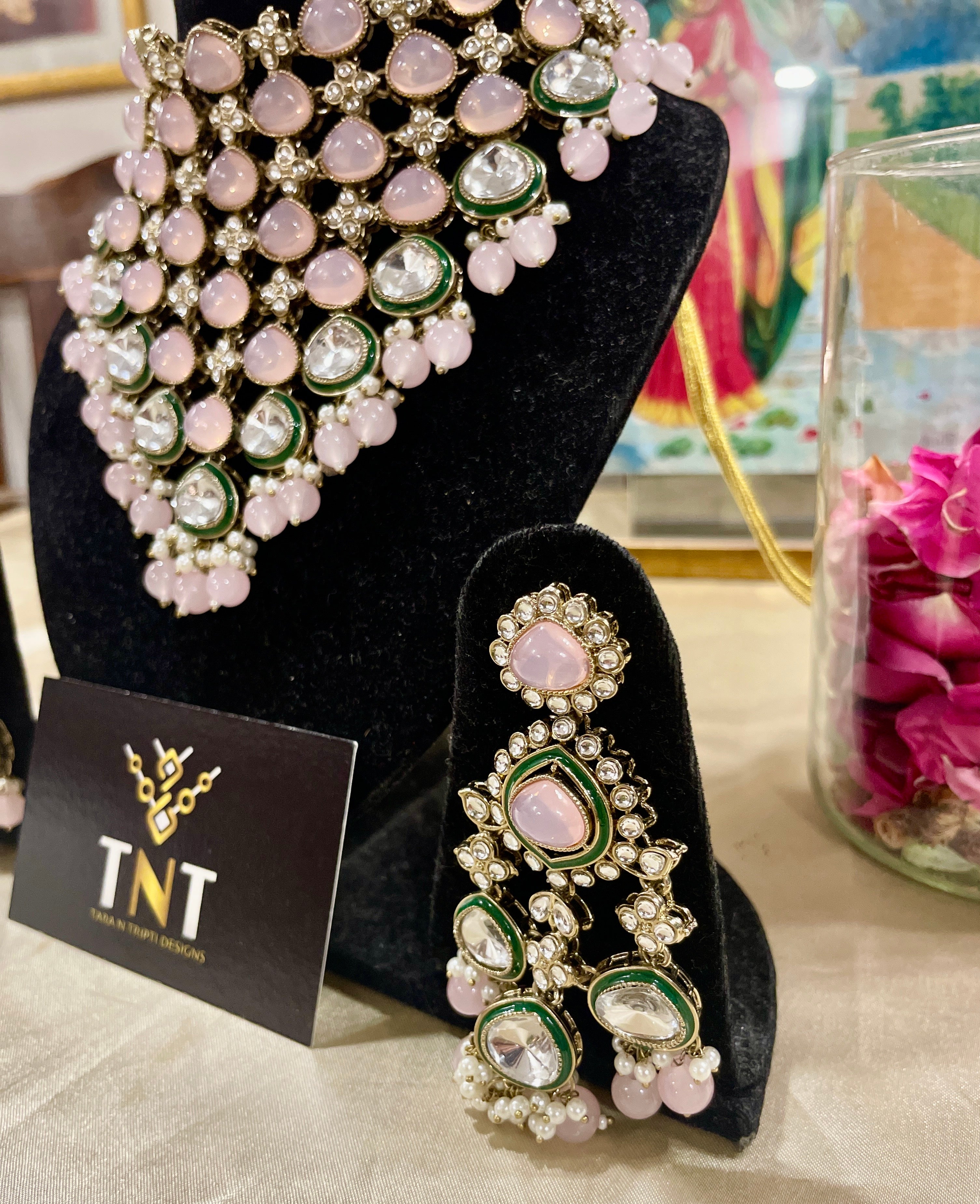 Hridya pink bridal set