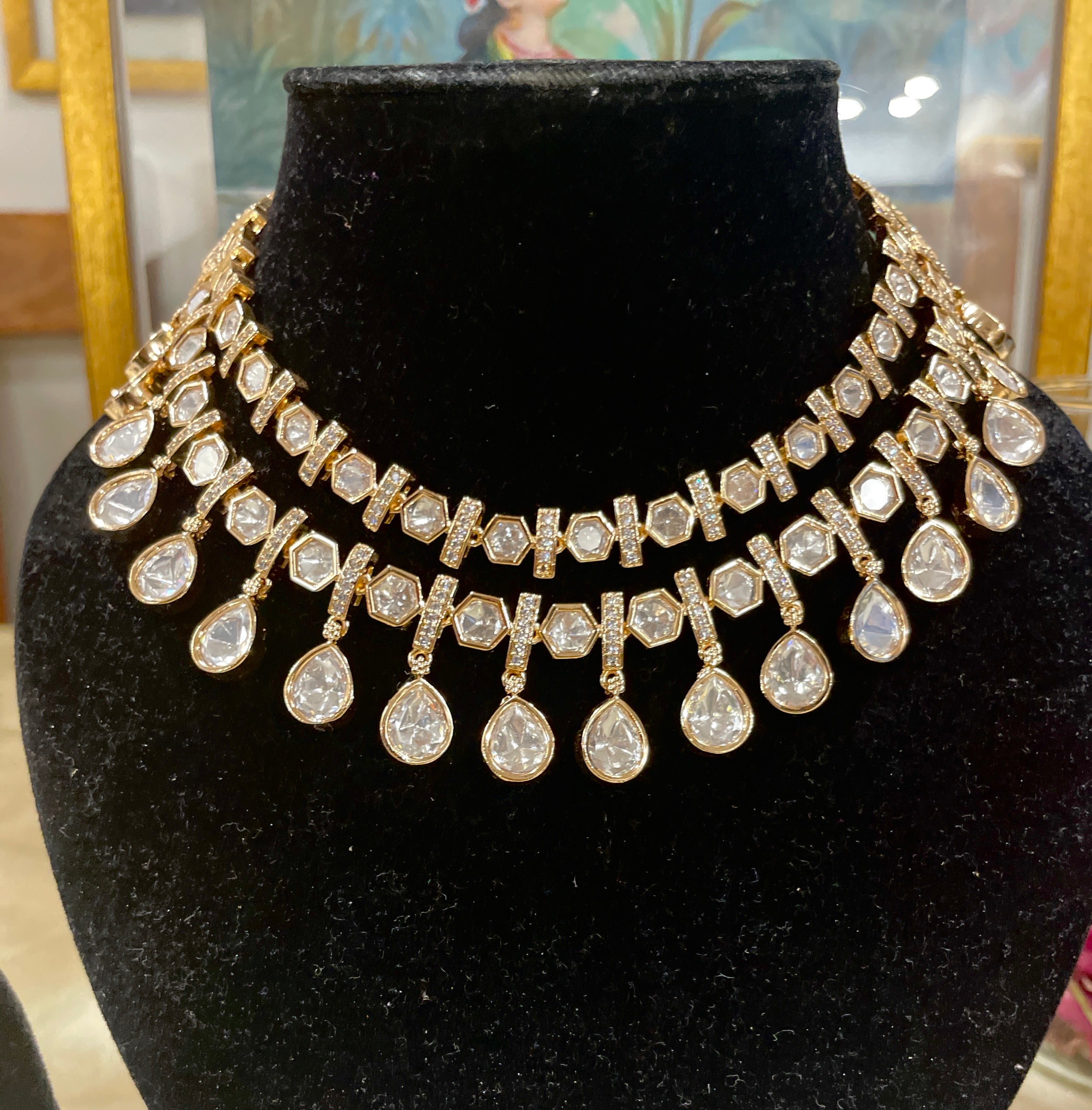 Sylvia polki necklace set