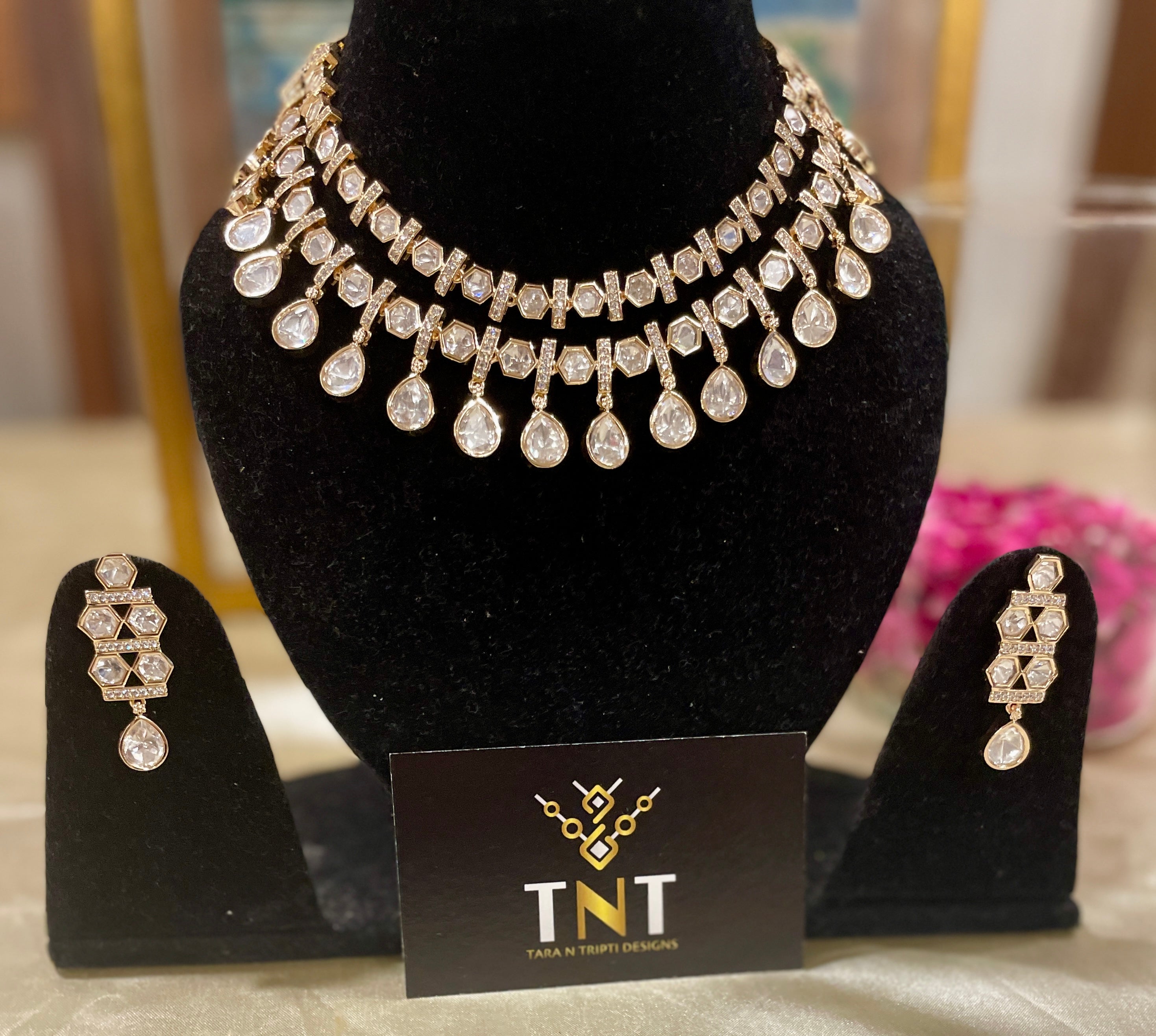 Sylvia polki necklace set