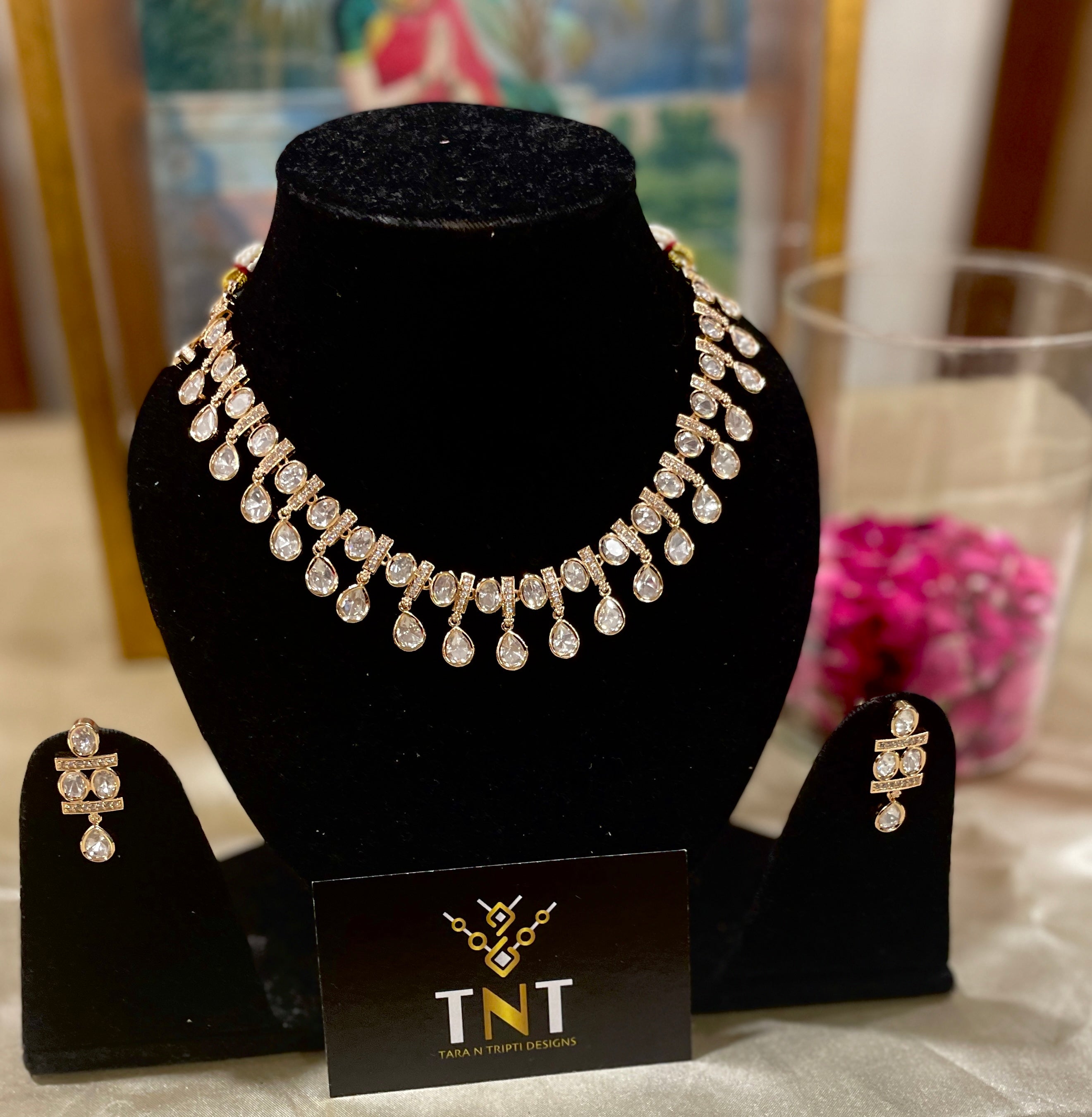 Sunaina polki necklace set