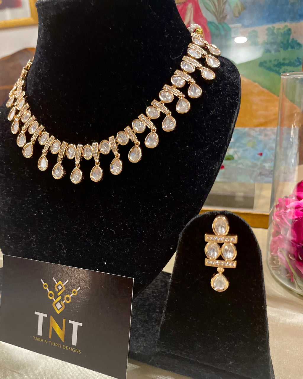 Sunaina polki necklace set