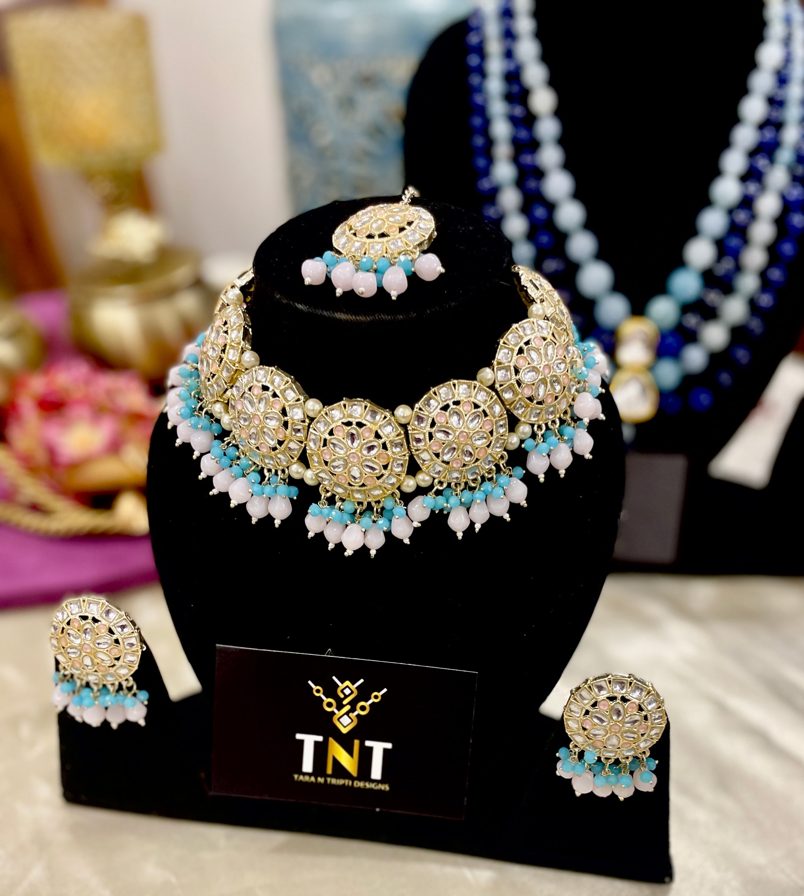 Maheshwari choker set