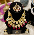 Kalratri bridal necklace set- Maroon