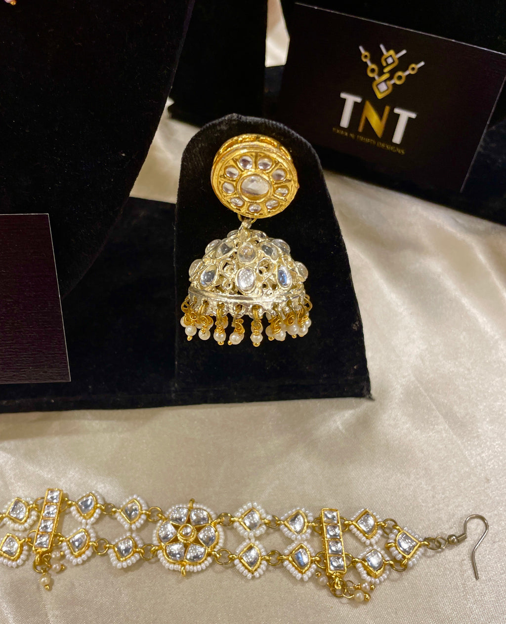 Kalratri bridal necklace set- Maroon