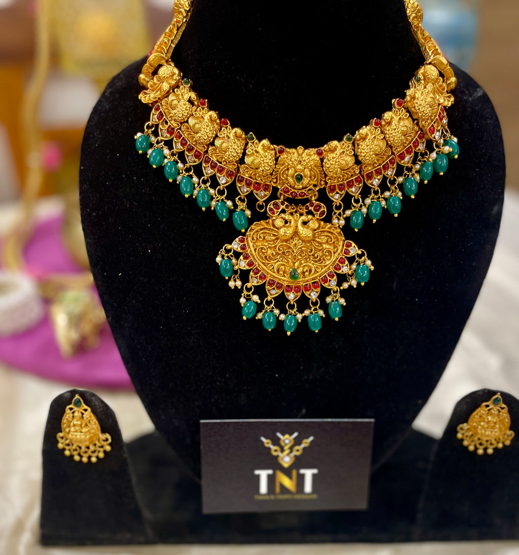 Mrinalini temple necklace set