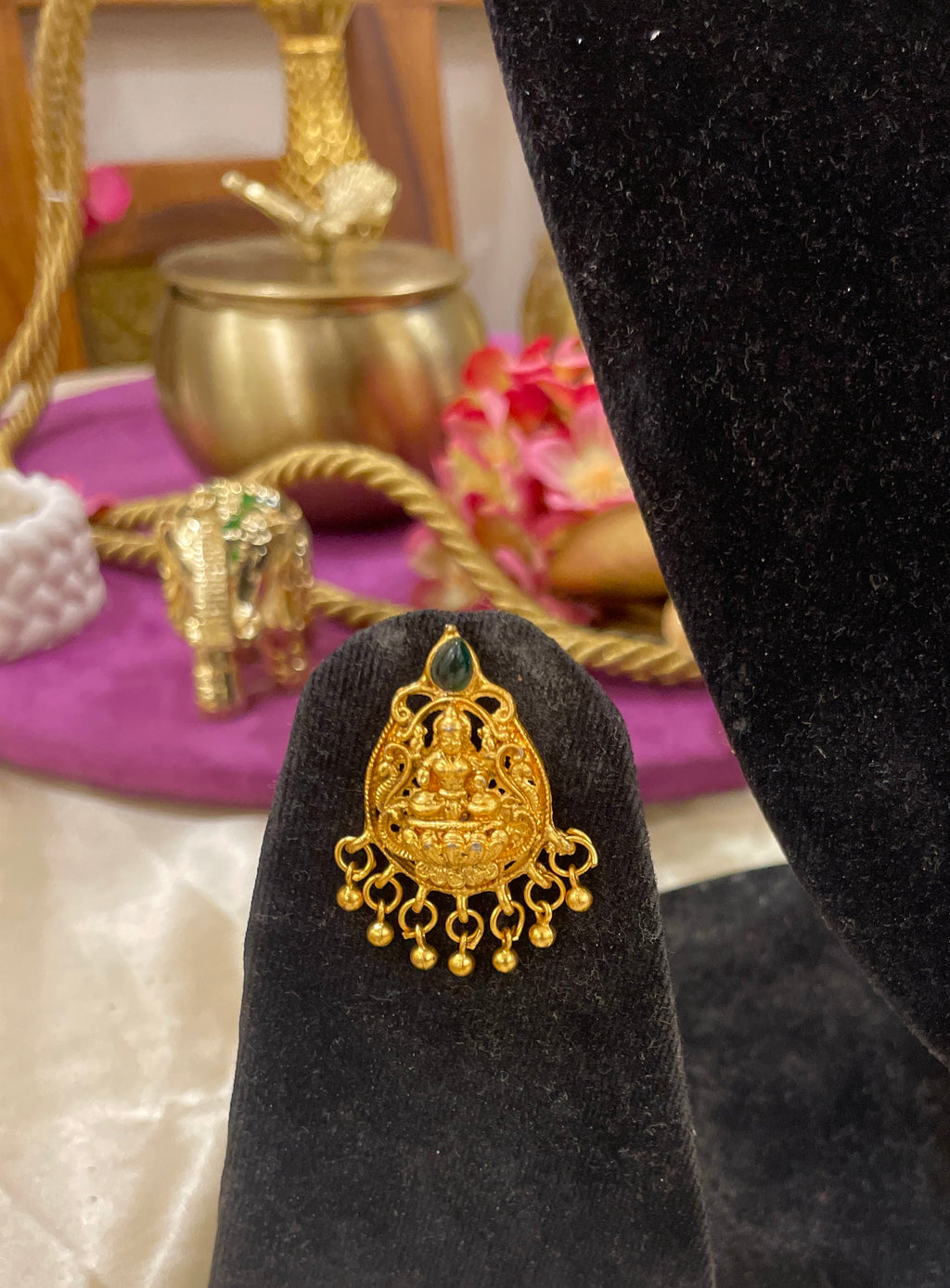 Mrinalini temple necklace set