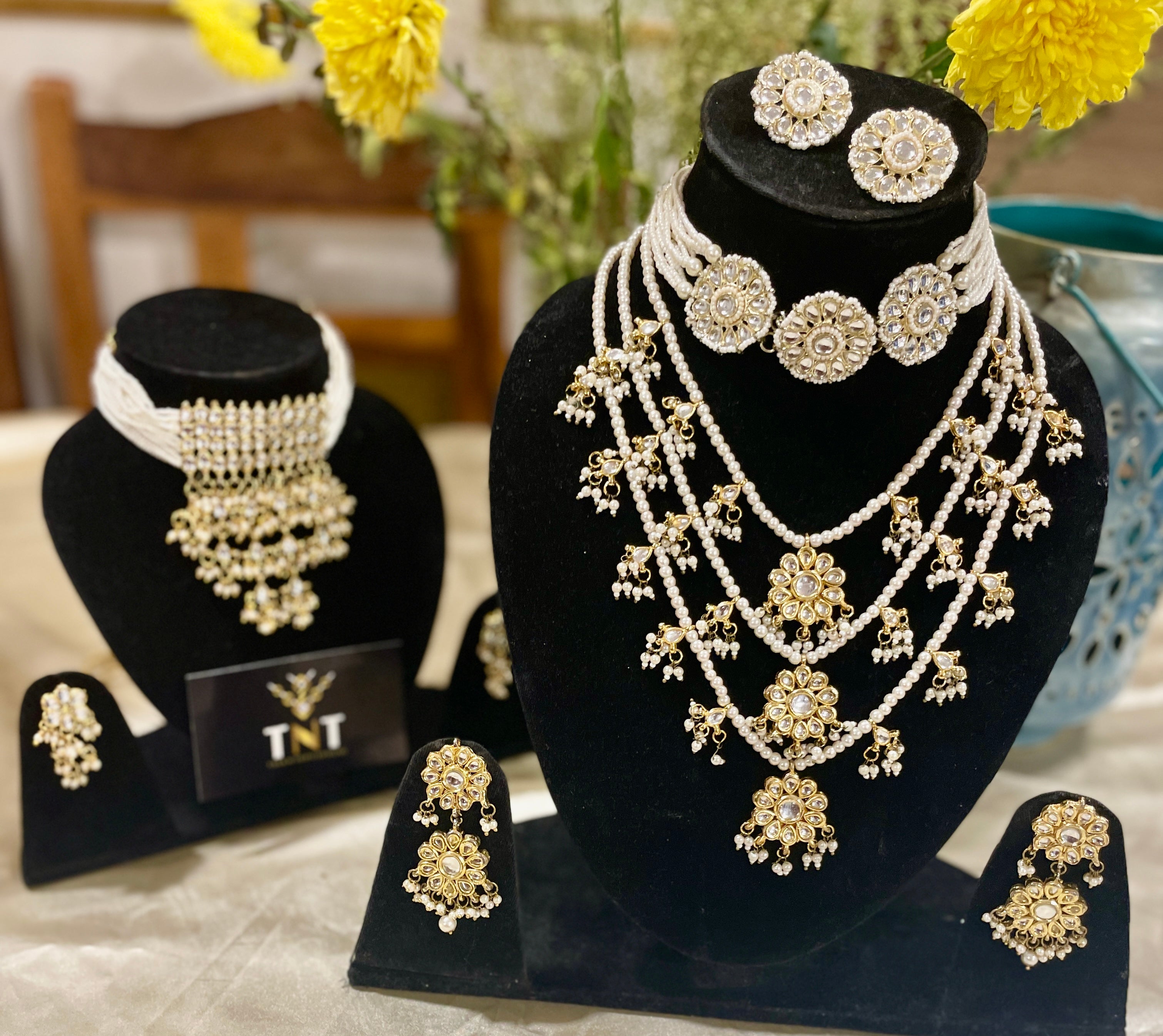 Anita bridal necklace set- Combo of 2 sets