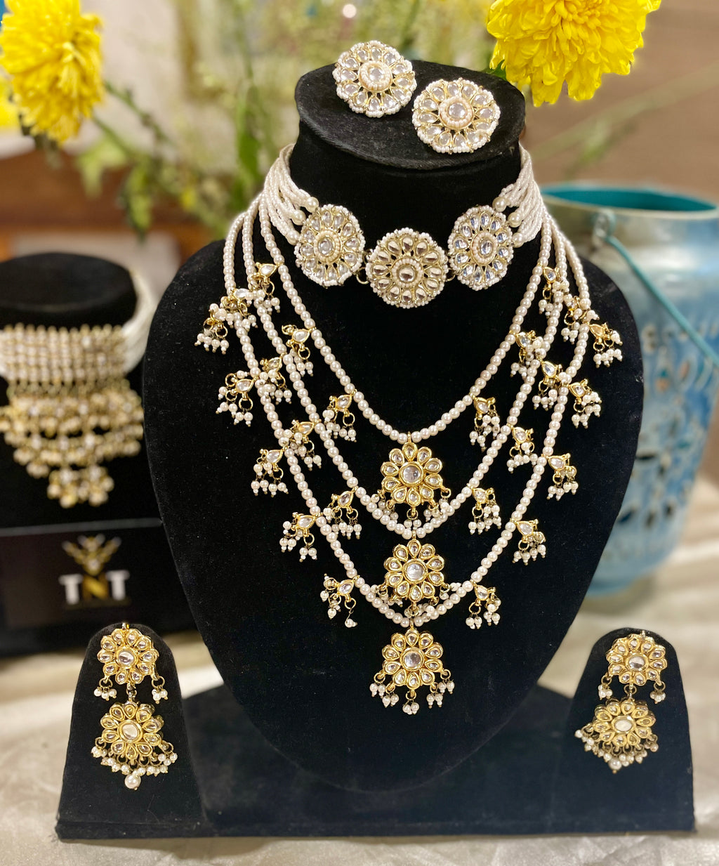 Anita bridal necklace set- Combo of 2 sets
