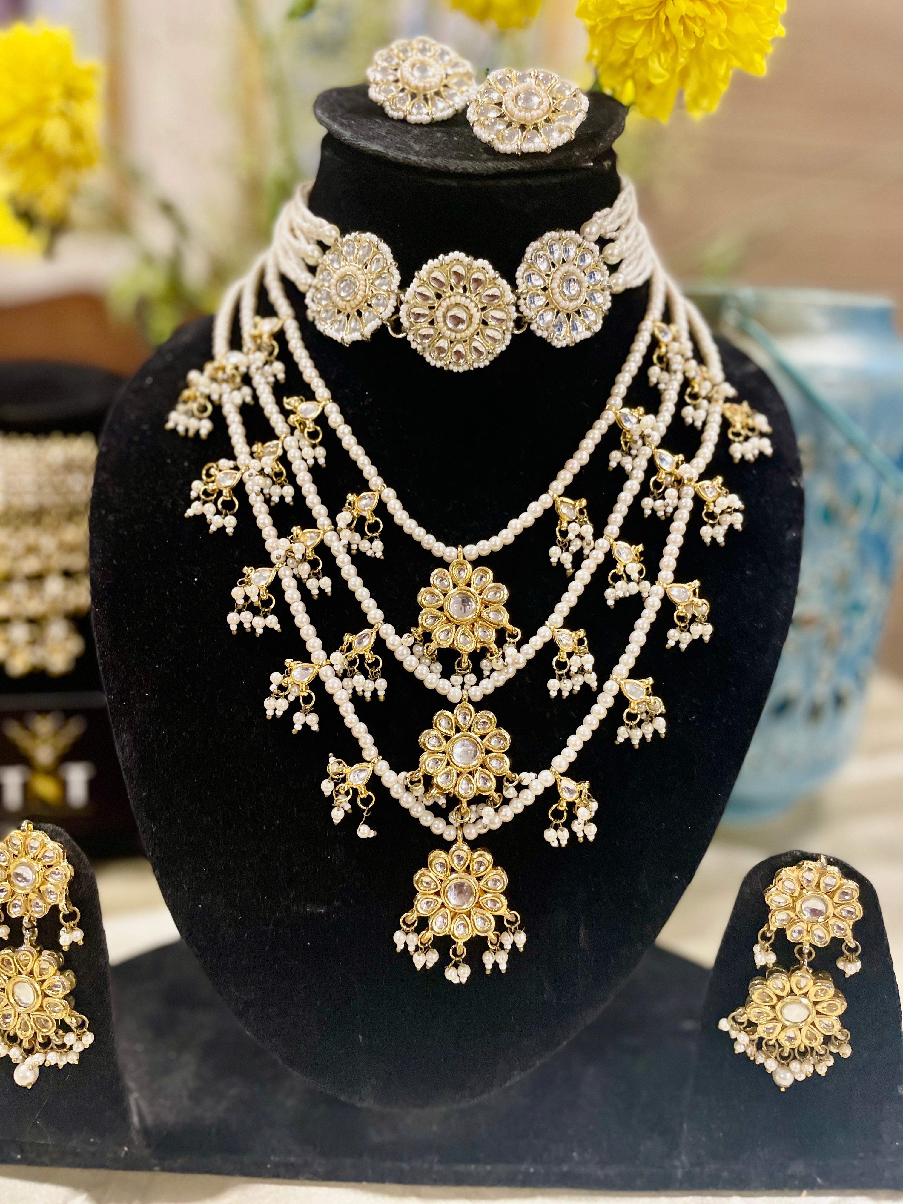 Anita bridal necklace set- Combo of 2 sets