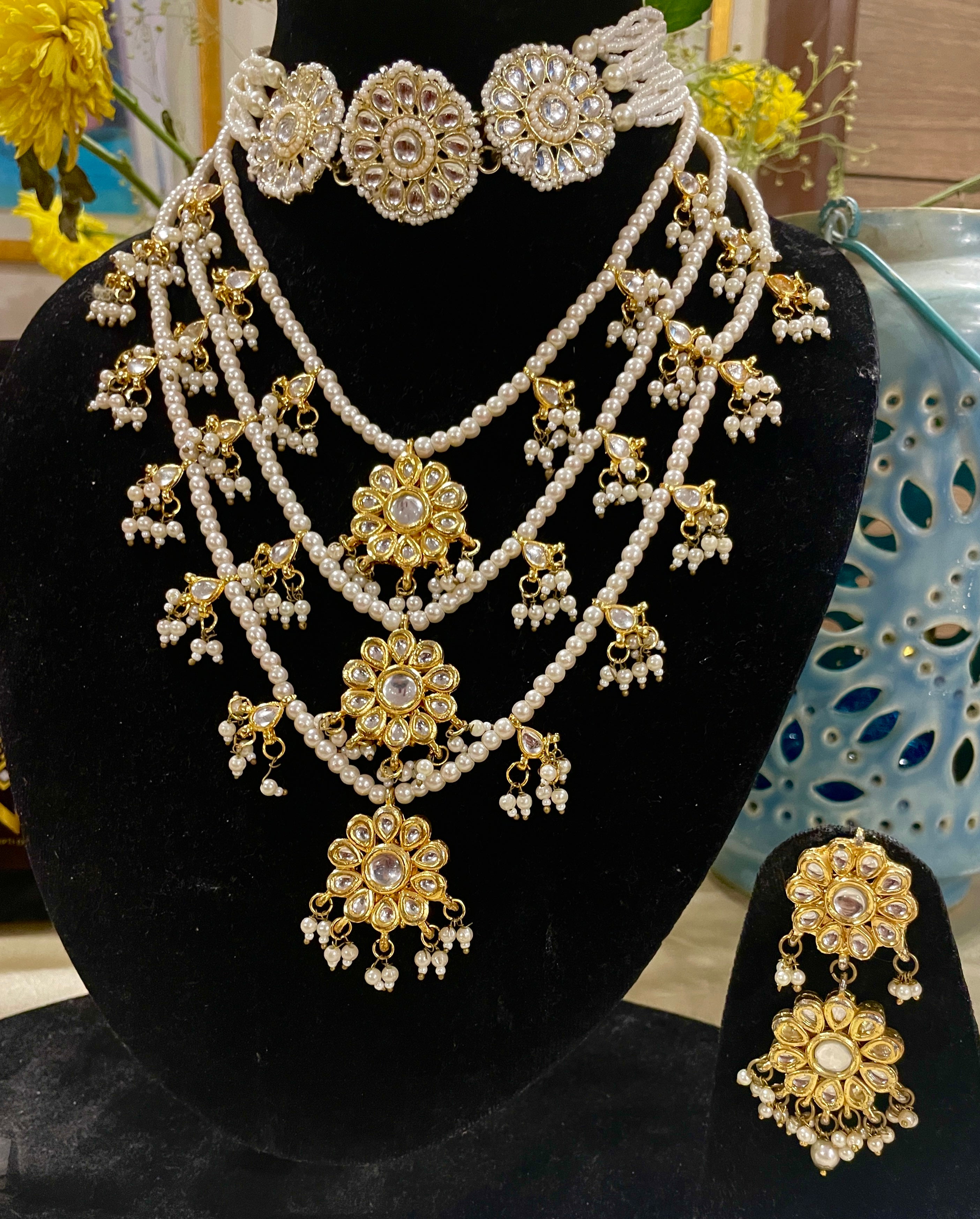 Anita bridal necklace set- Combo of 2 sets