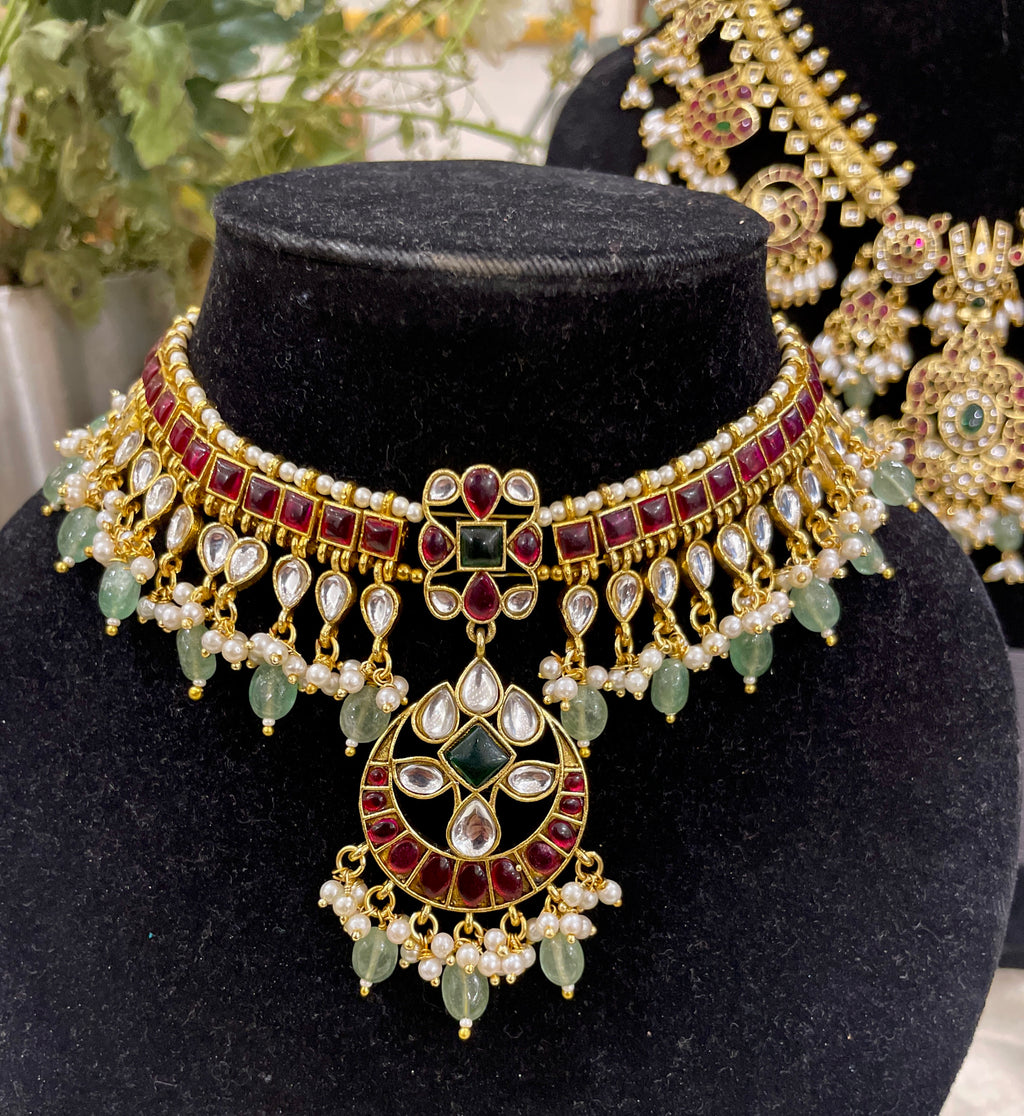 Chandrika kemp necklace set