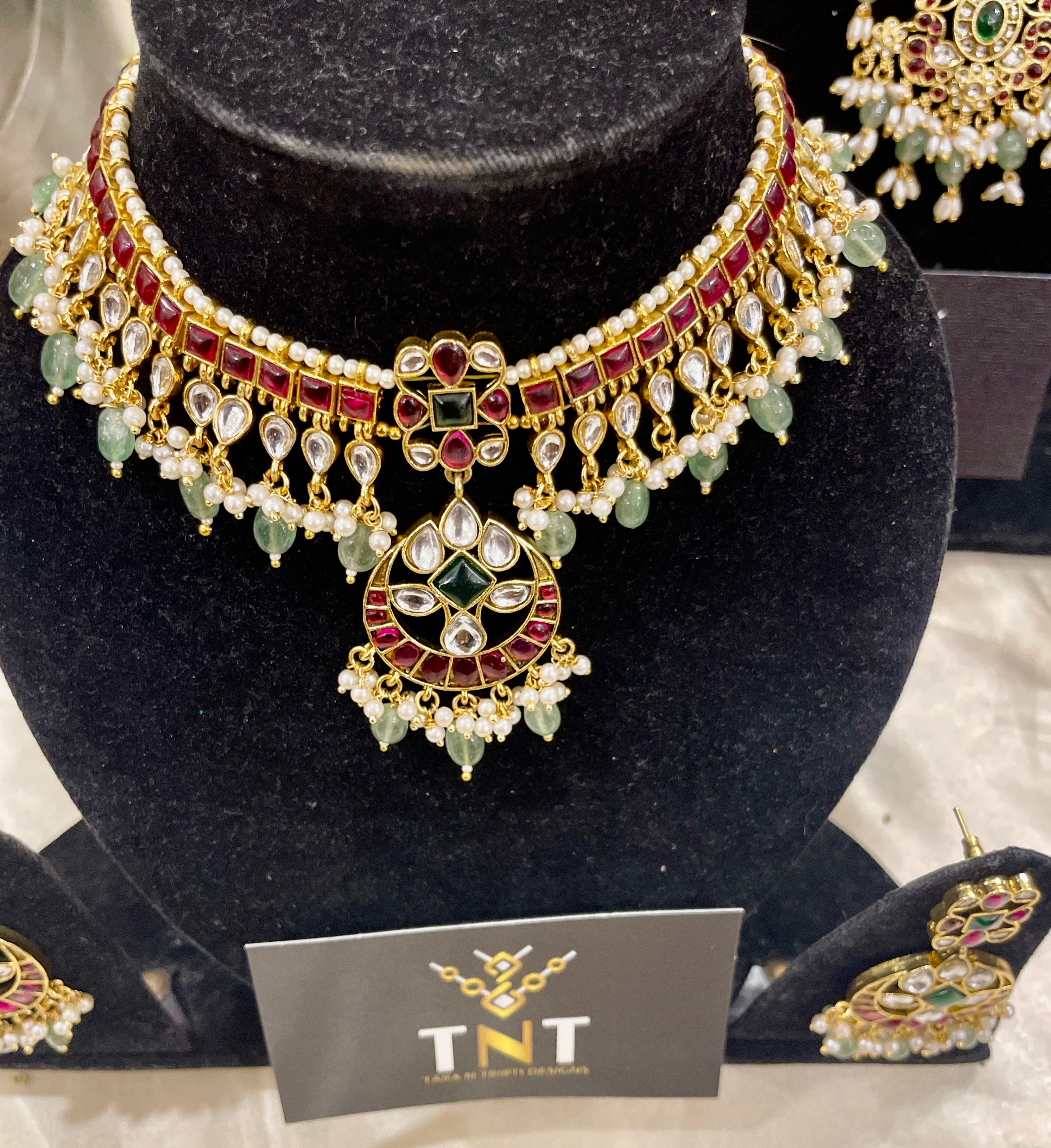 Chandrika kemp necklace set